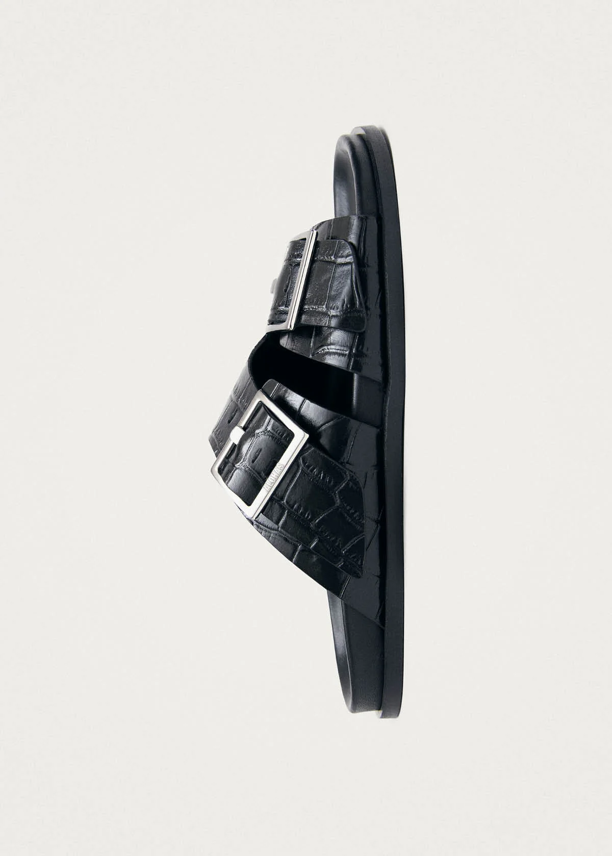 Alba Alli Black Leather Sandals - Image 5