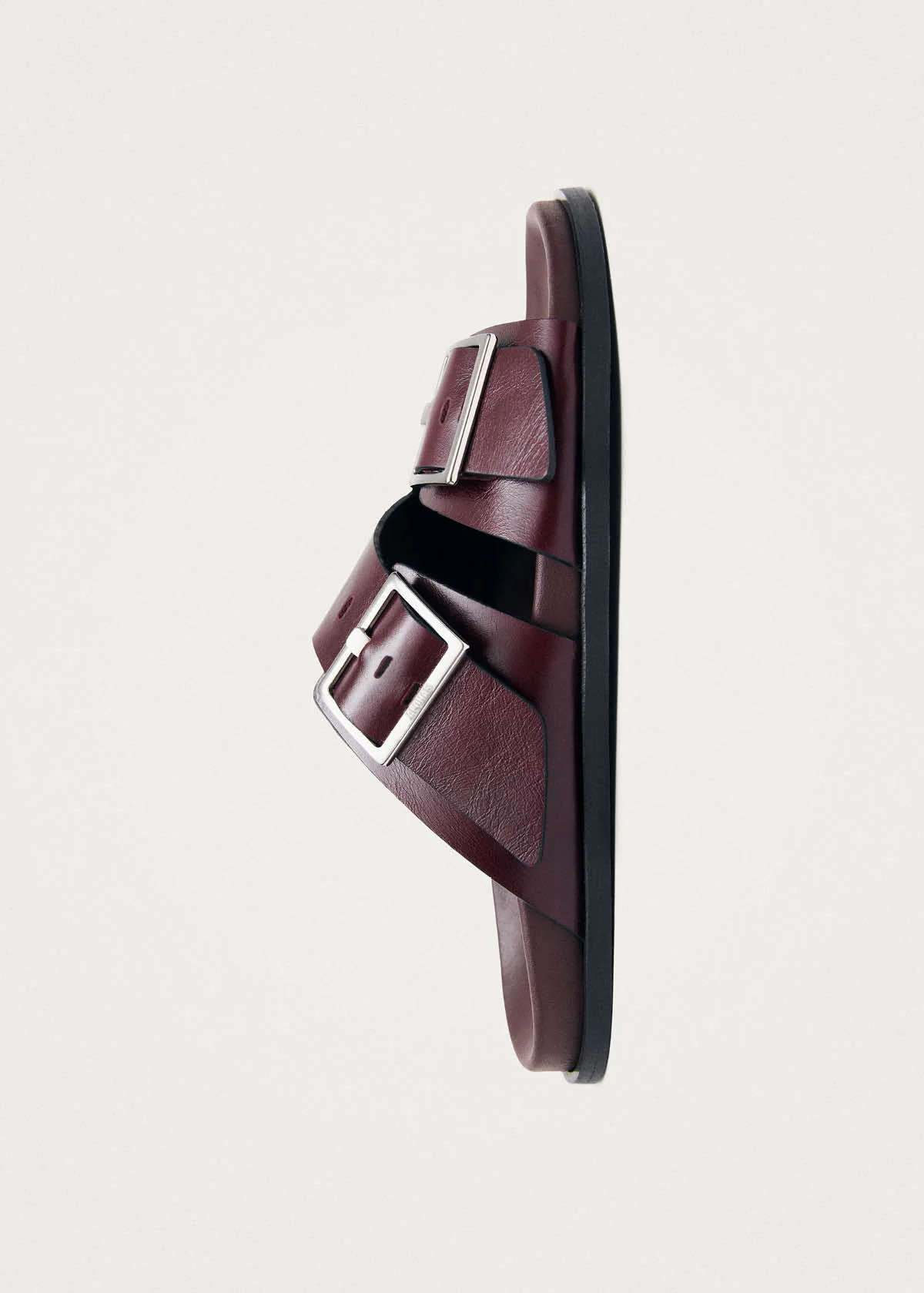 Alba Rift Burgundy Leather Sandals - Image 4