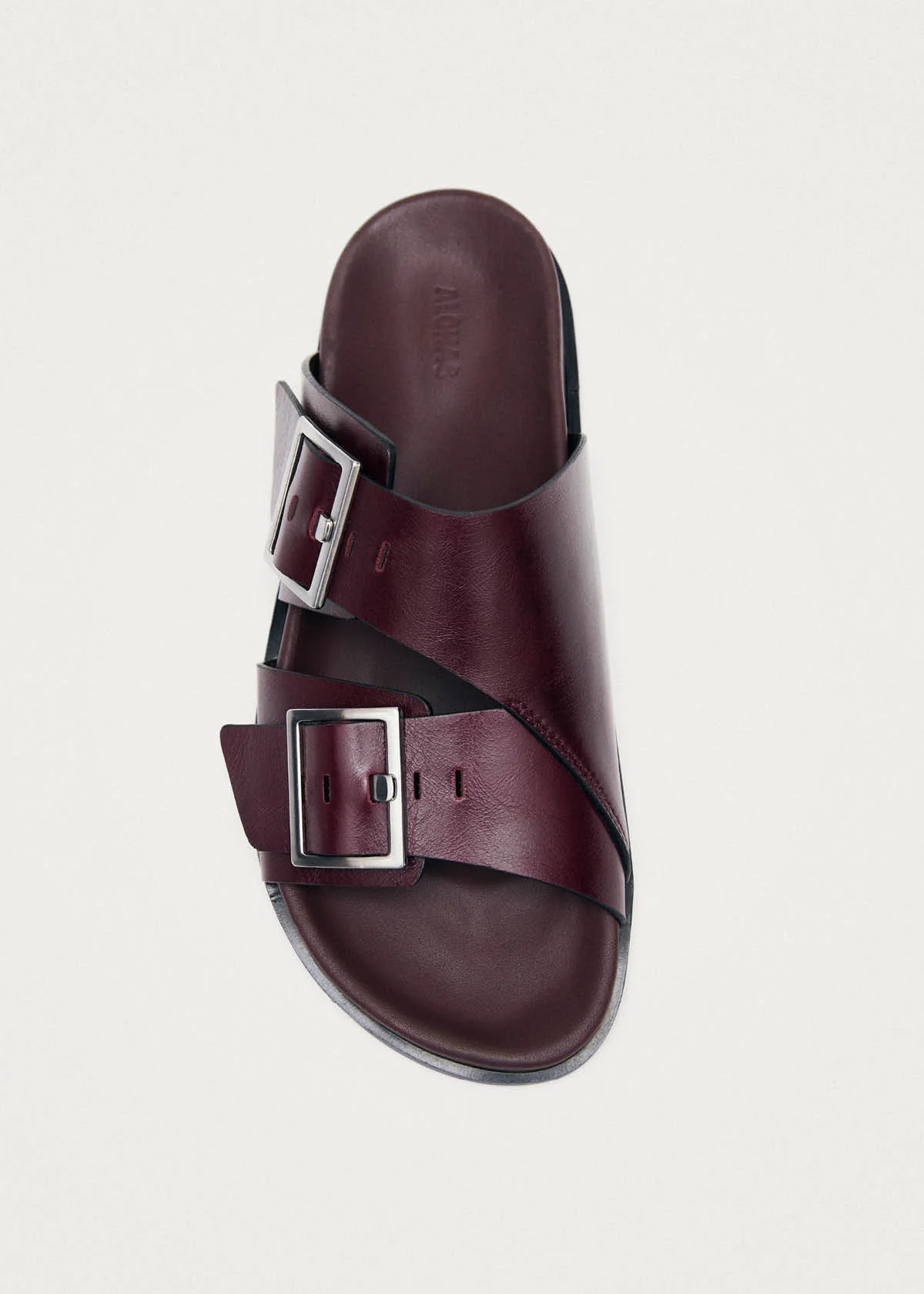 Alba Rift Burgundy Leather Sandals - Image 5