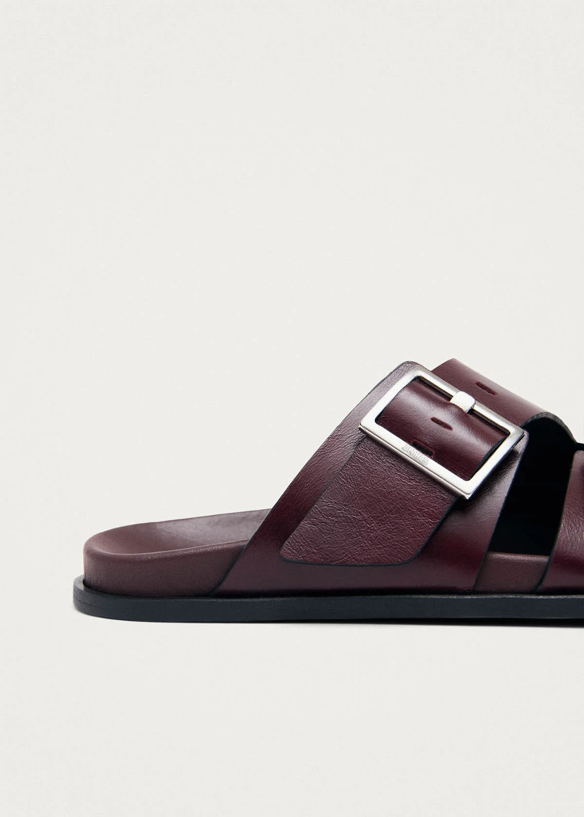 Alba Rift Burgundy Leather Sandals - Image 7