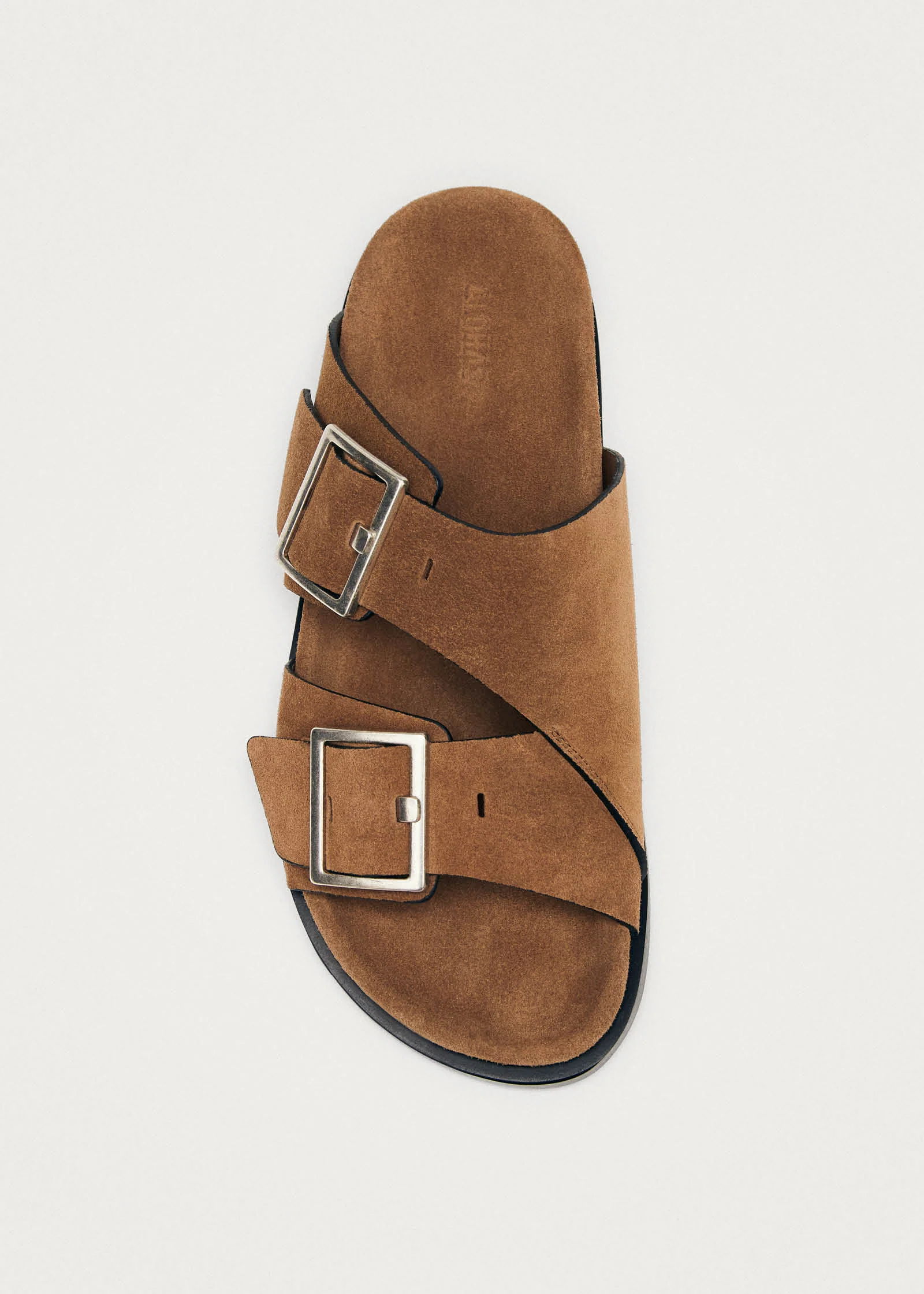 Alba Suede Tan Leather Sandals - Image 5