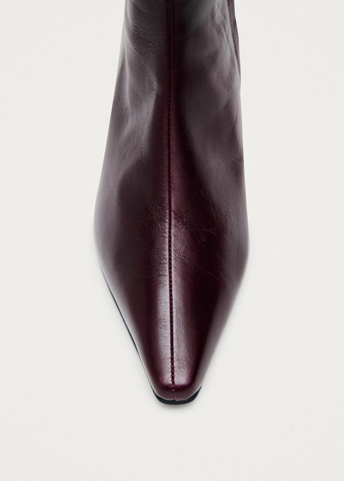 Ambar Rift Burgundy Leather Ankle Boots - Image 4