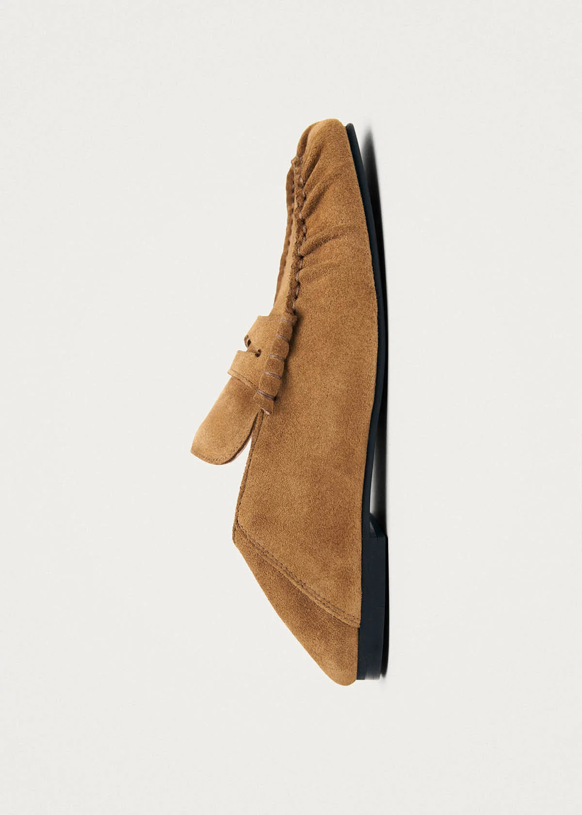 Aven Mule Suede Tan Leather Loafers - Image 4