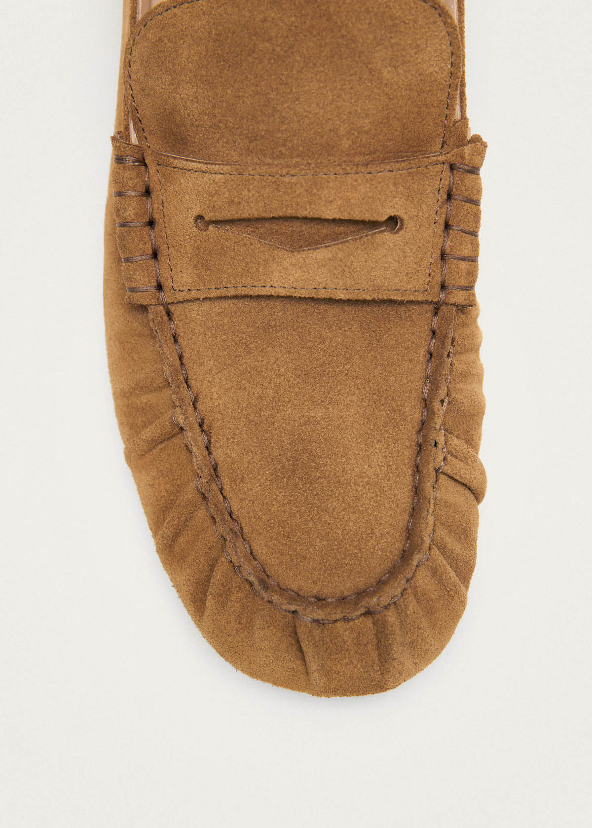 Aven Mule Suede Tan Leather Loafers - Image 6