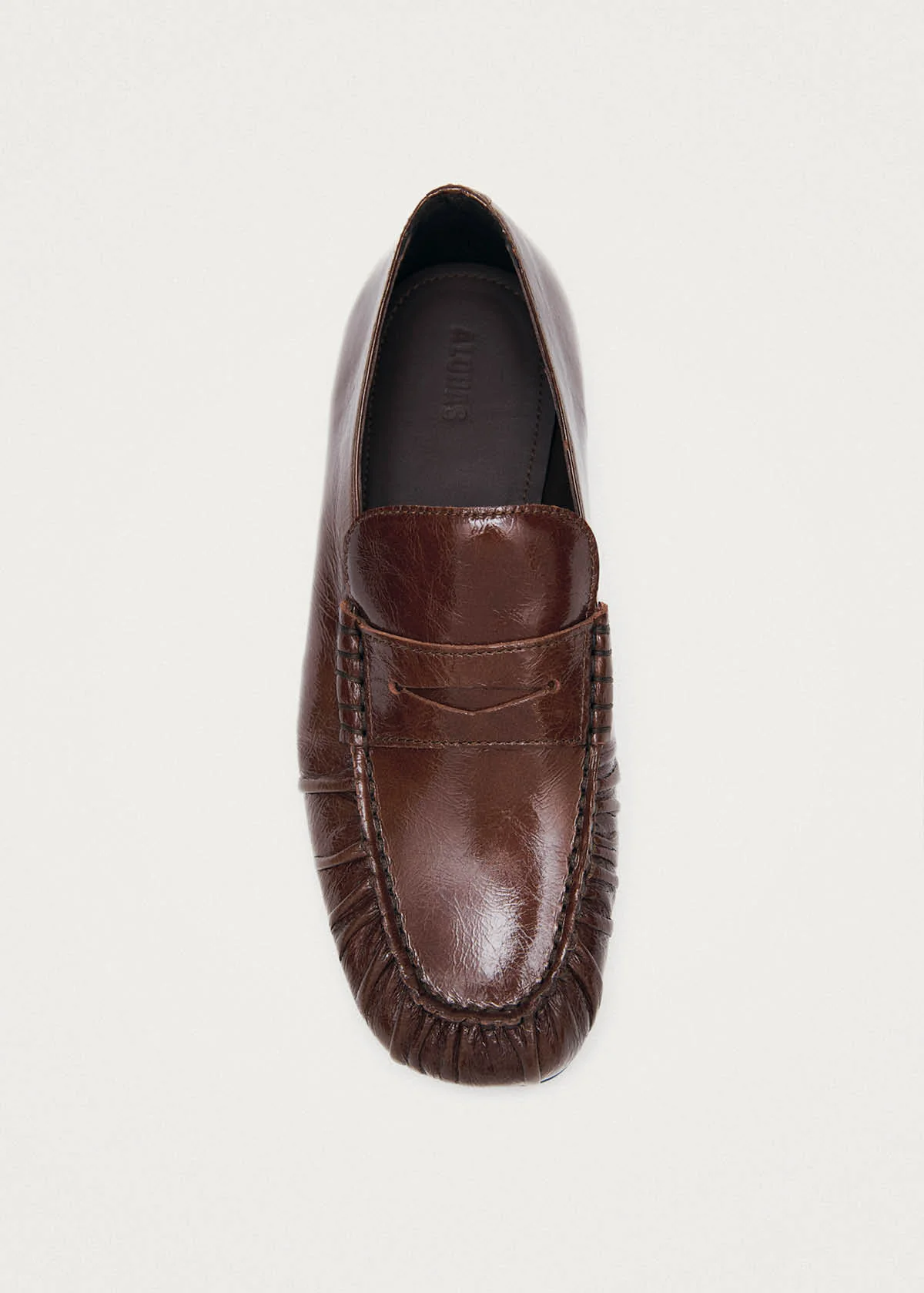 Aven Patent Brown Leather Loafers - Image 5