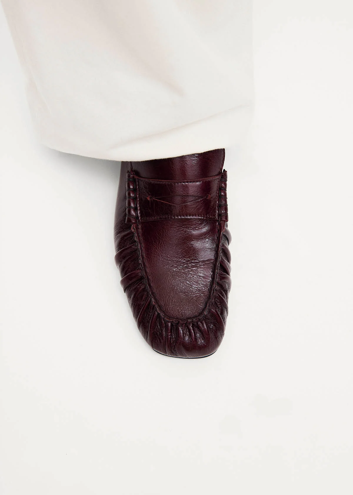 Aven Rift Burgundy Leather Loafers - Image 2
