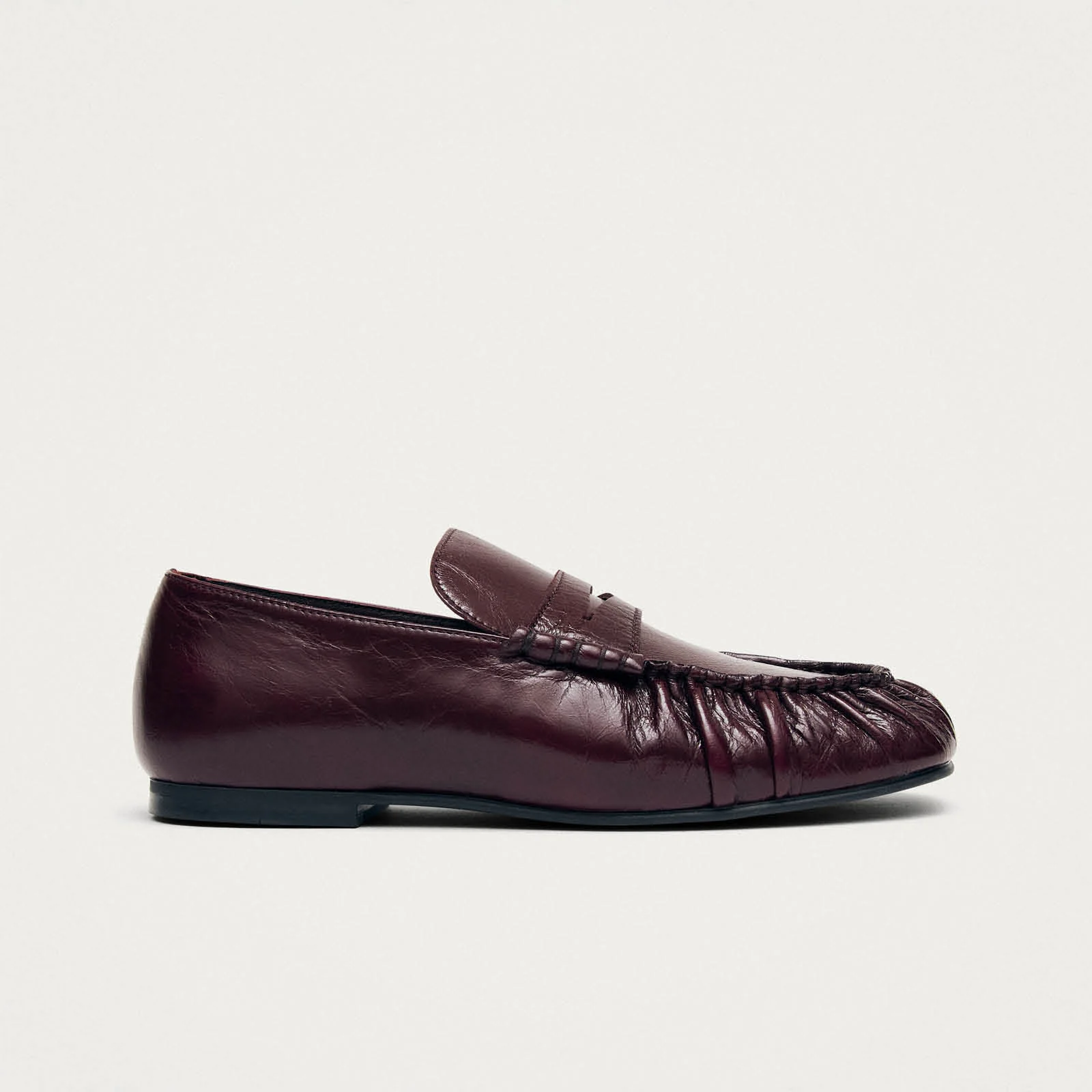 Aven Rift Burgundy Leather Loafers - Image 3