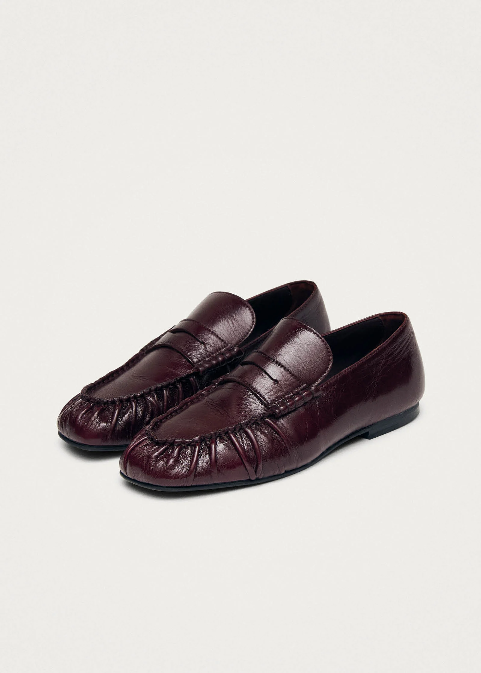 Aven Rift Burgundy Leather Loafers - Image 6