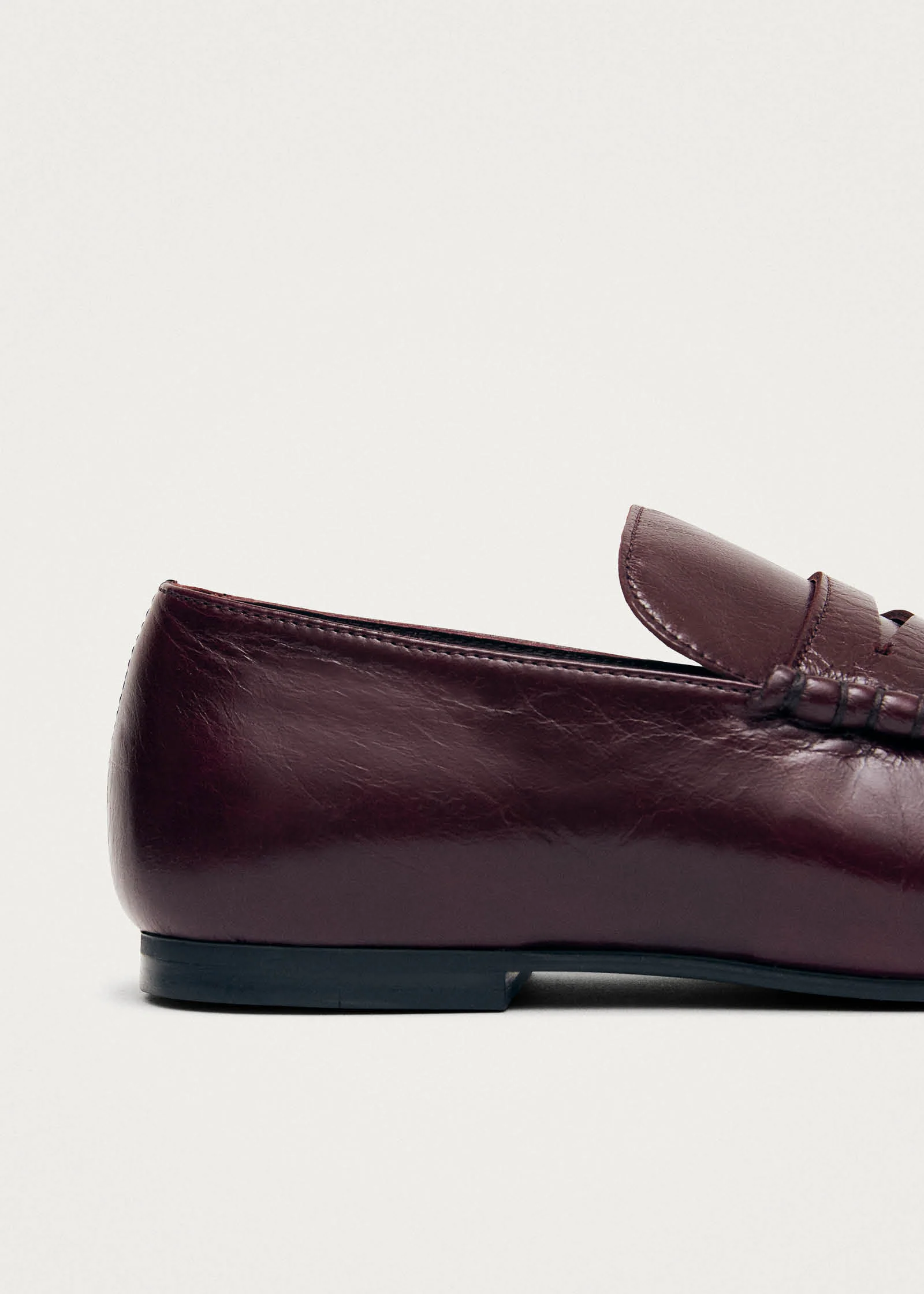 Aven Rift Burgundy Leather Loafers - Image 8