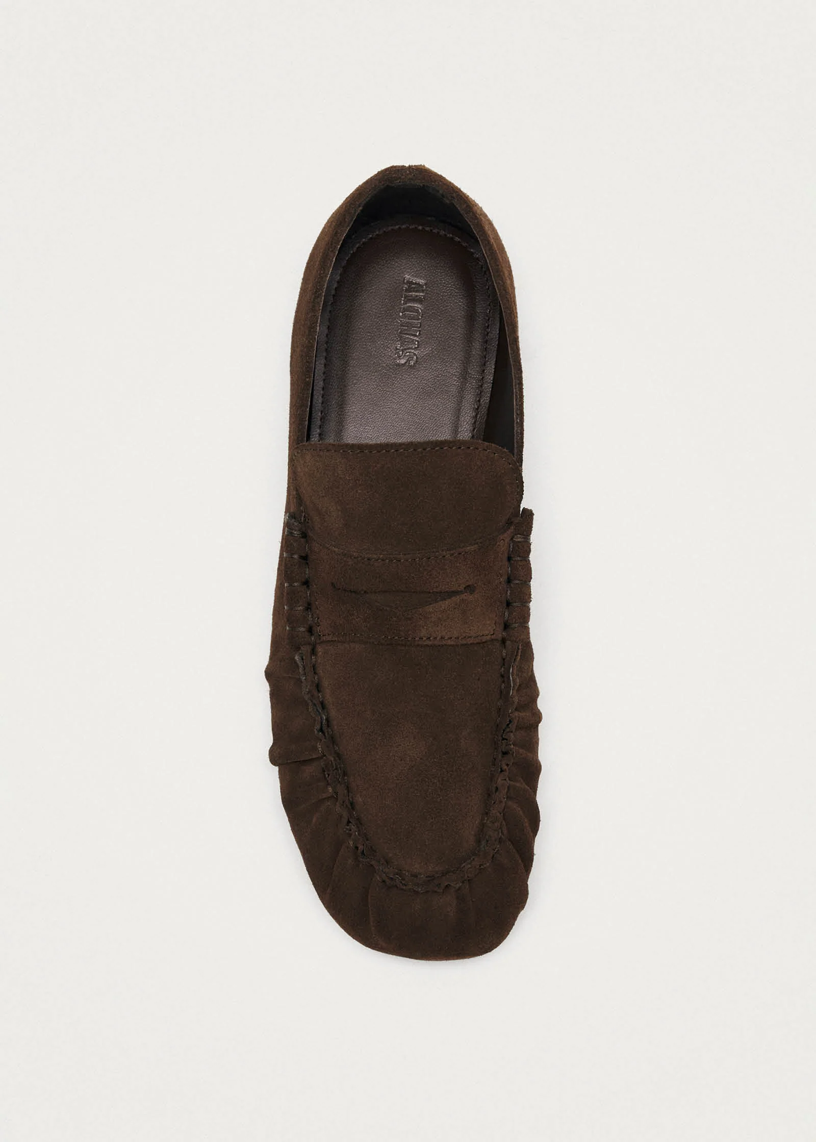 Aven Suede Brown Leather Loafers - Image 5