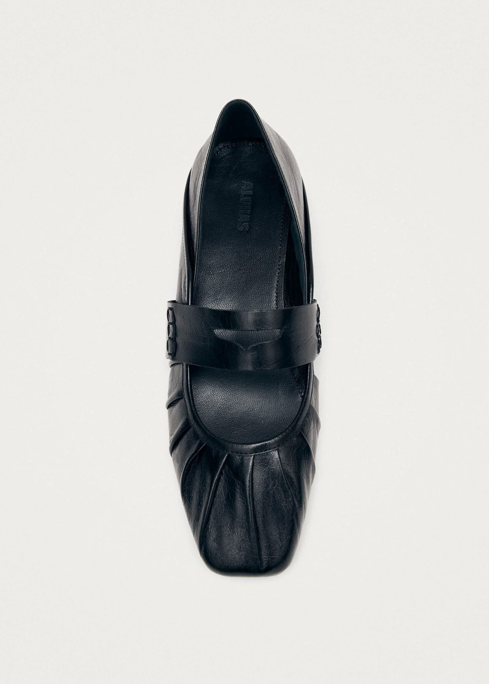 Bargo Black Leather Ballet Flats - Image 5