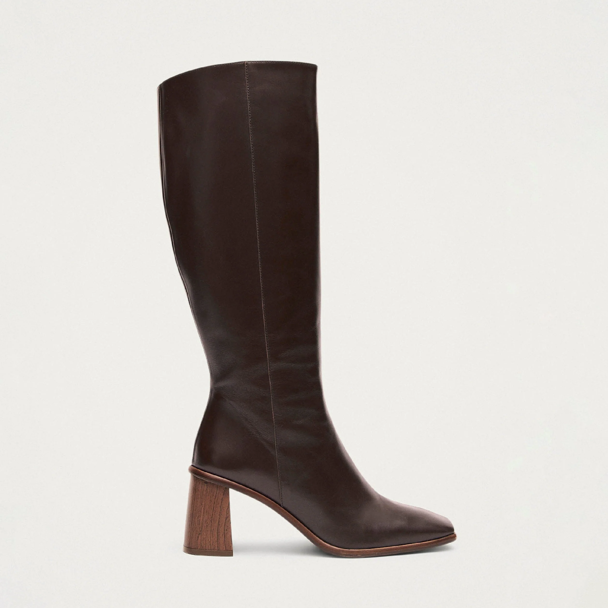 East Coffee Brown Leather Boots - Image 3