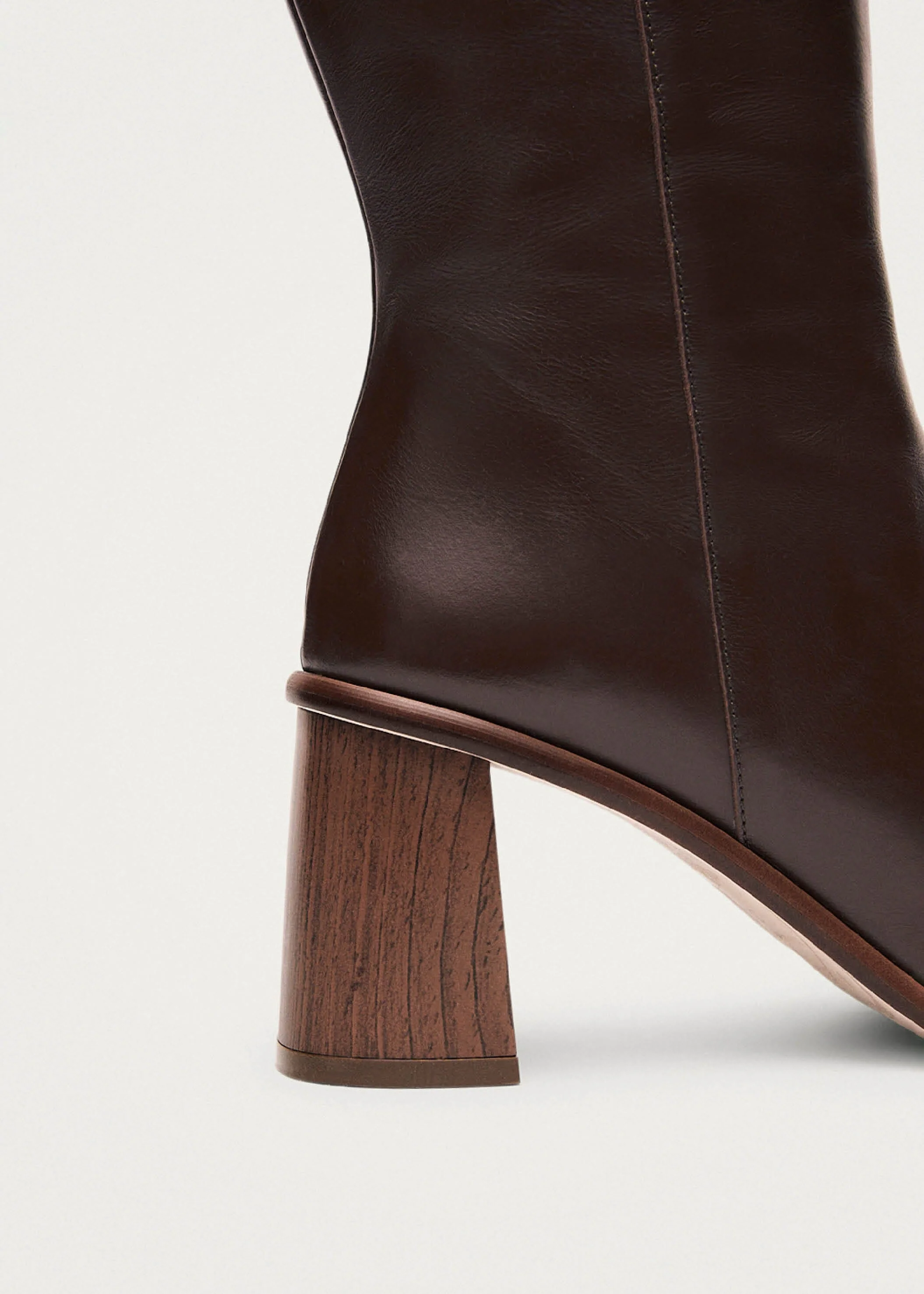 East Coffee Brown Leather Boots - Image 6