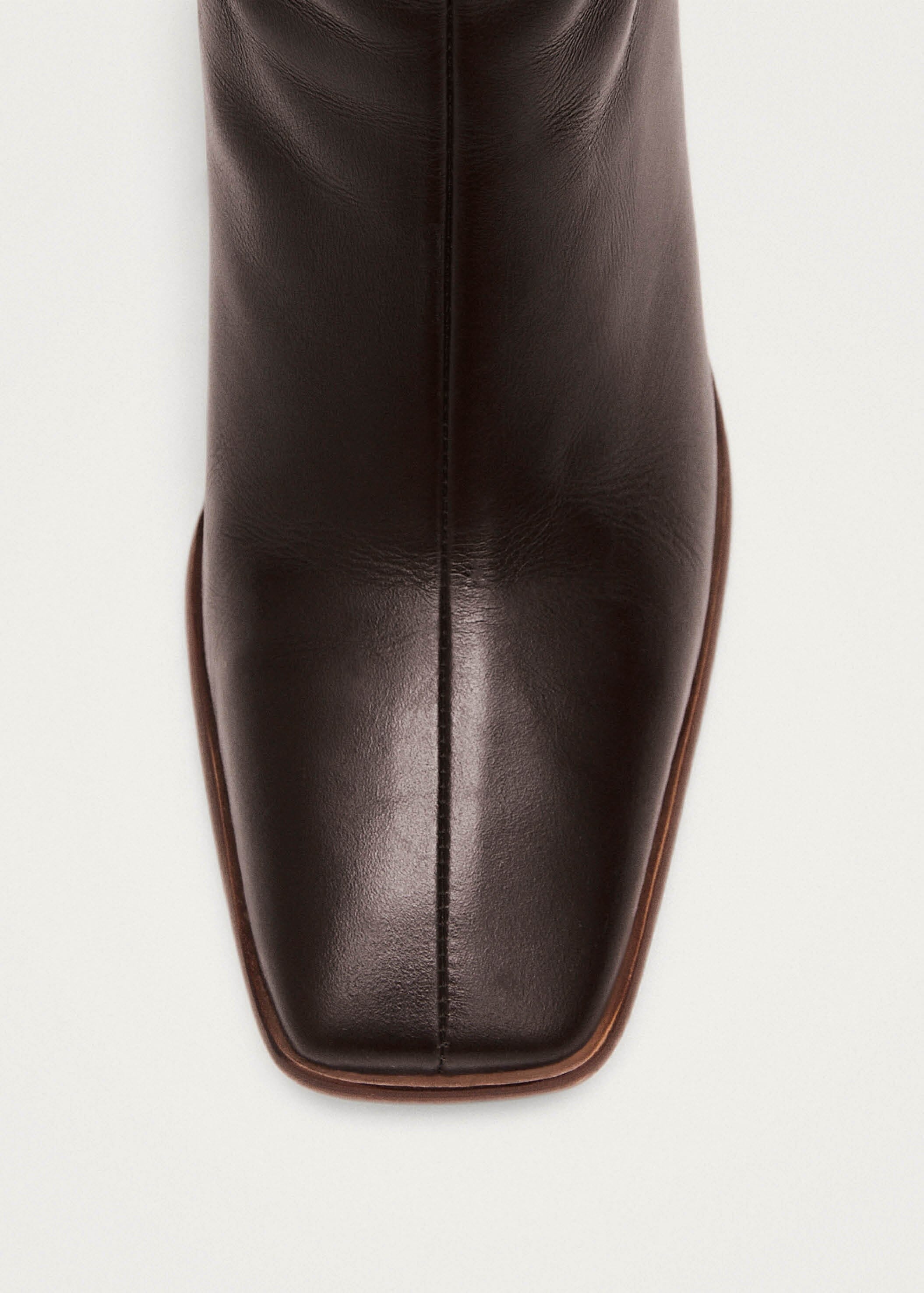 East Coffee Brown Leather Boots - Image 7