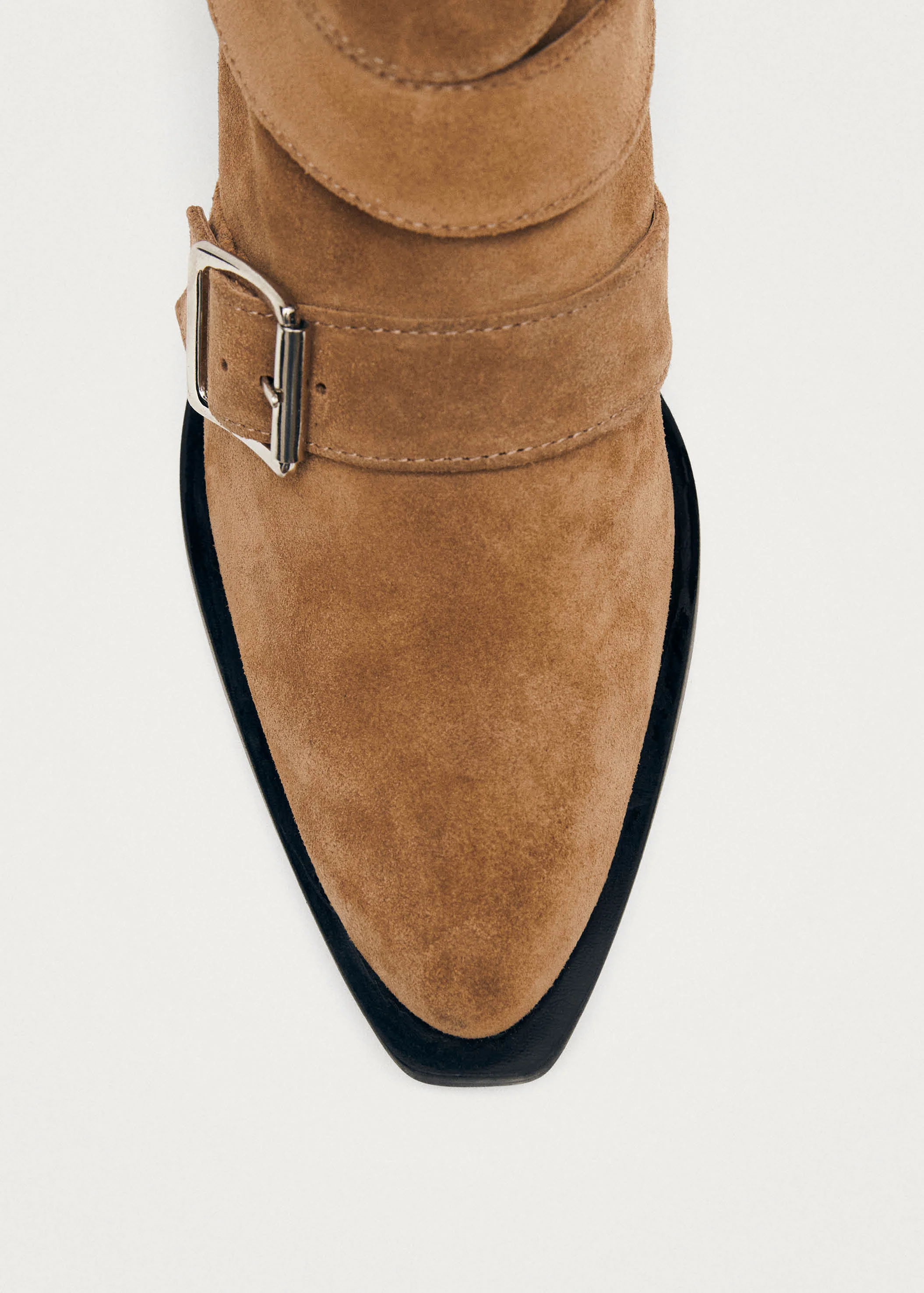 Eras Suede Tan Leather Ankle Boots - Image 4