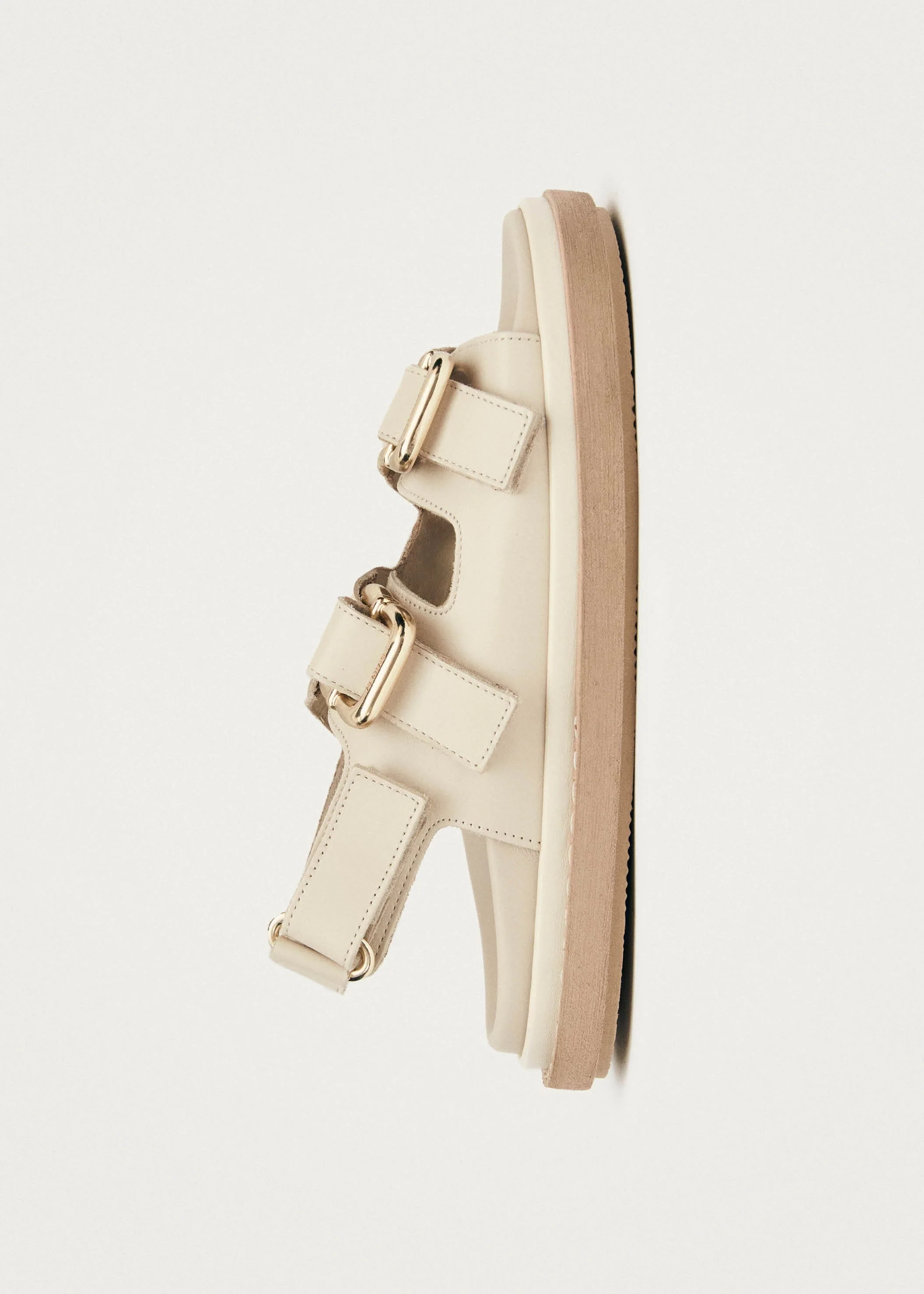 Harper Cream Leather Sandals - Image 5
