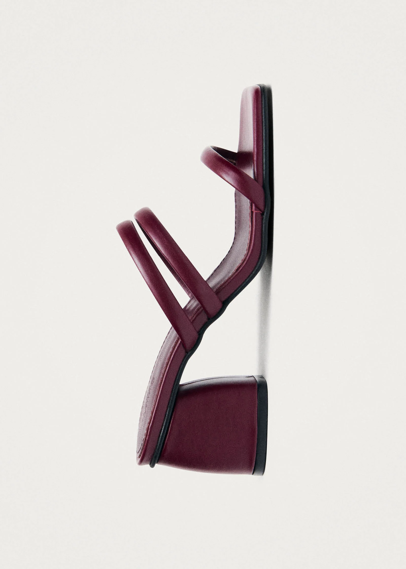 Indiana Bare Burgundy Leather Sandals - Image 5