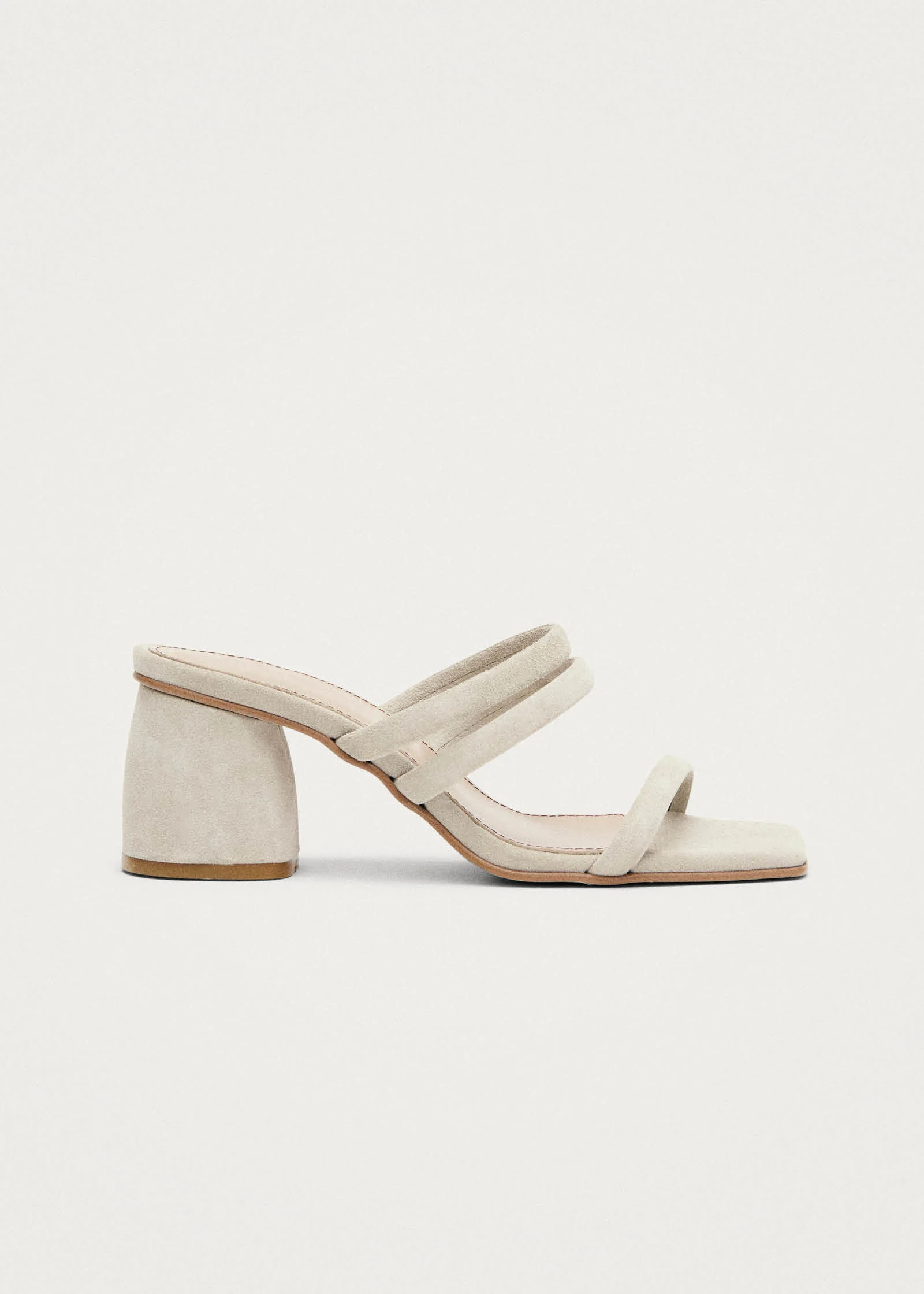Indiana Stone Beige Leather Sandals