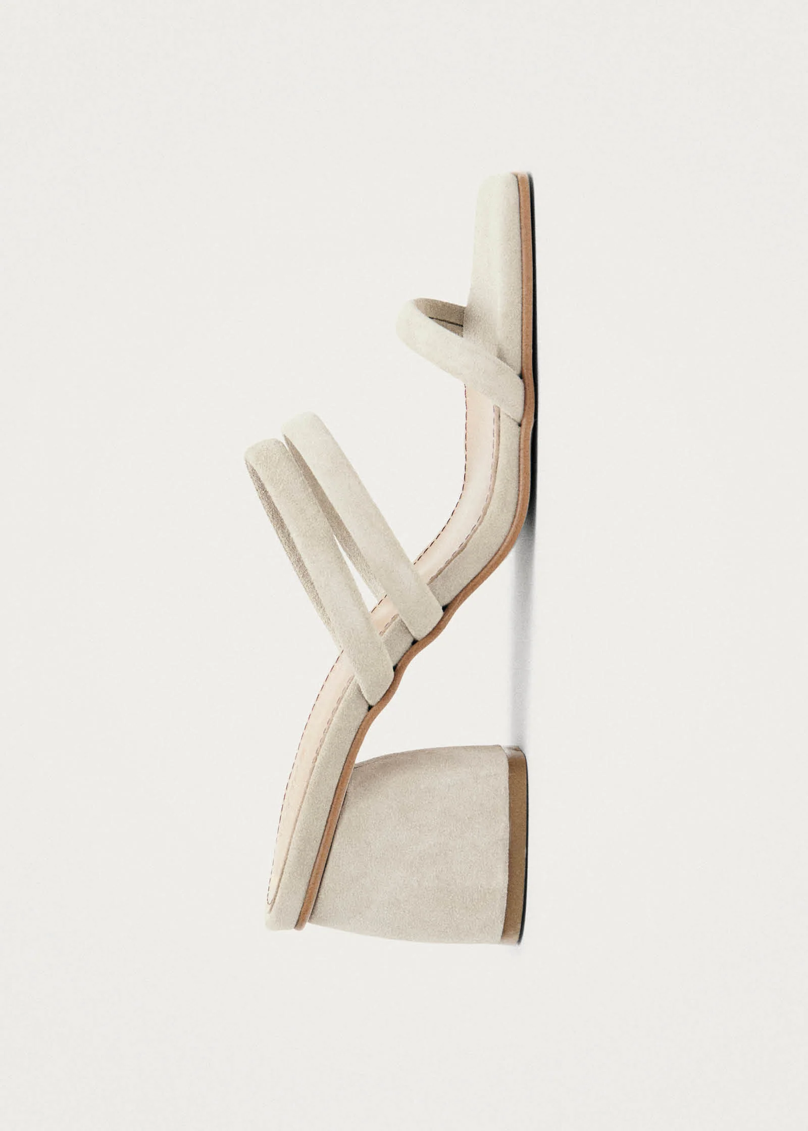 Indiana Stone Beige Leather Sandals - Image 5
