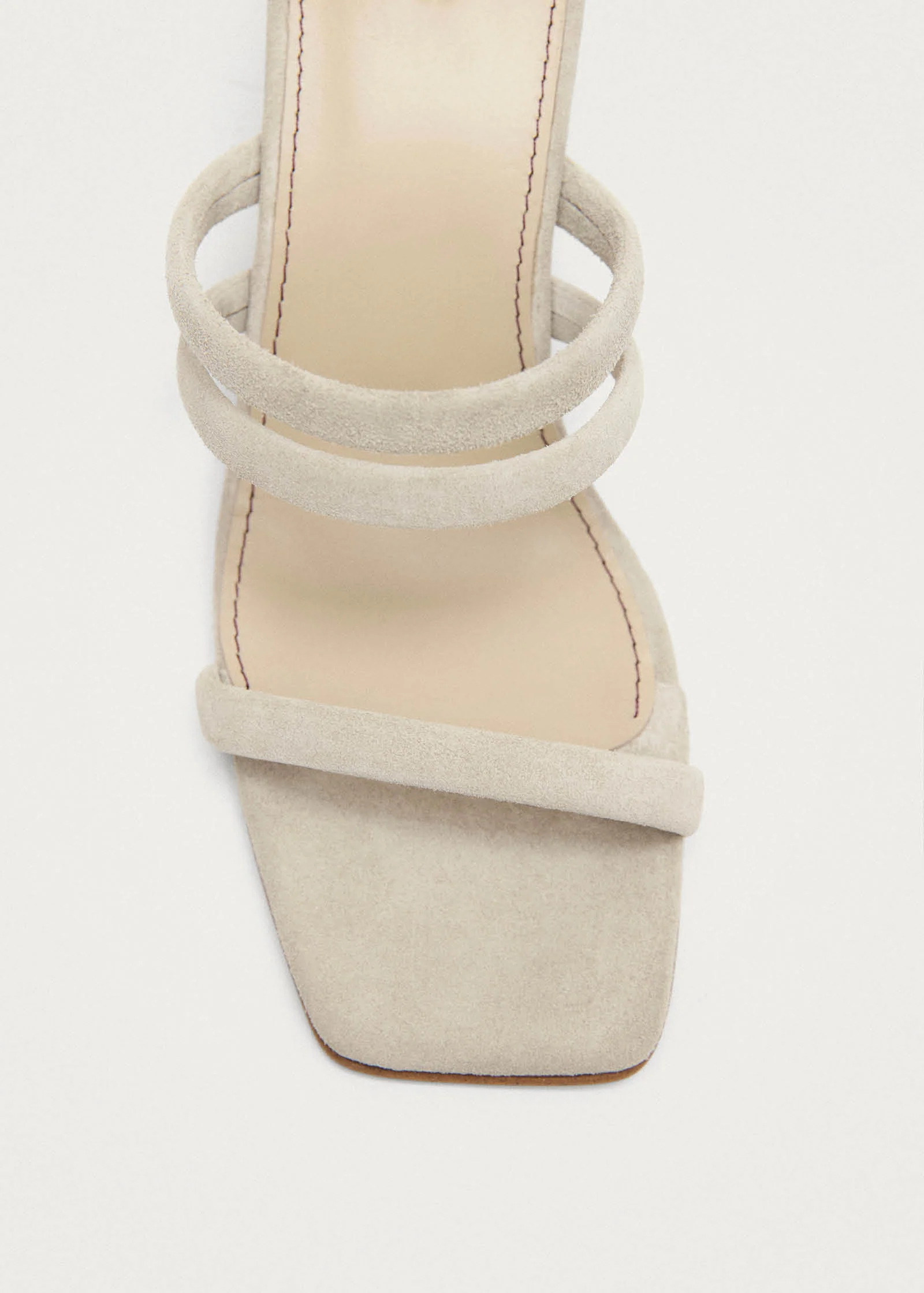 Indiana Stone Beige Leather Sandals - Image 6