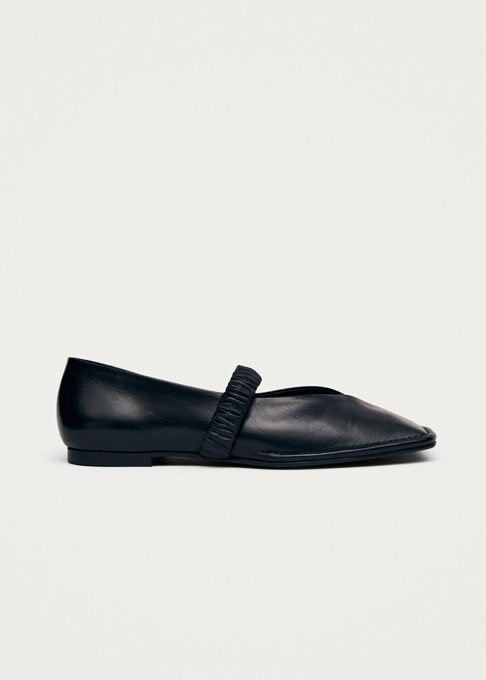 Lautan Black Leather Ballet Flats - Image 5