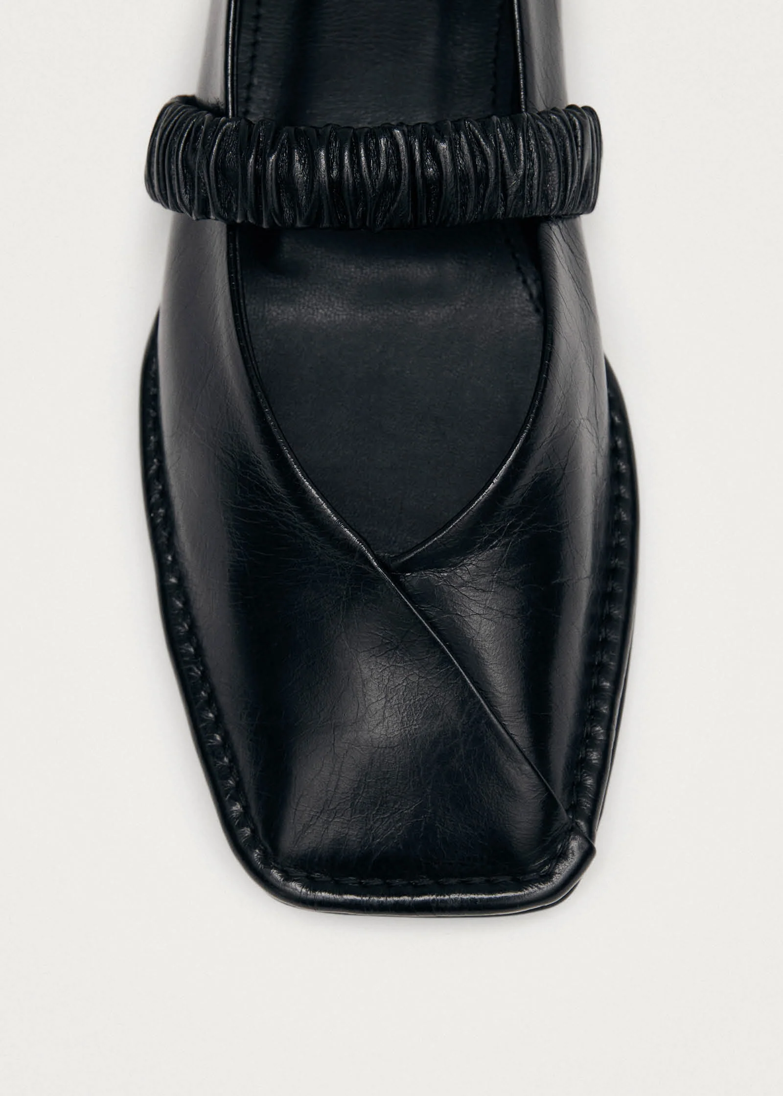 Lautan Black Leather Ballet Flats - Image 7