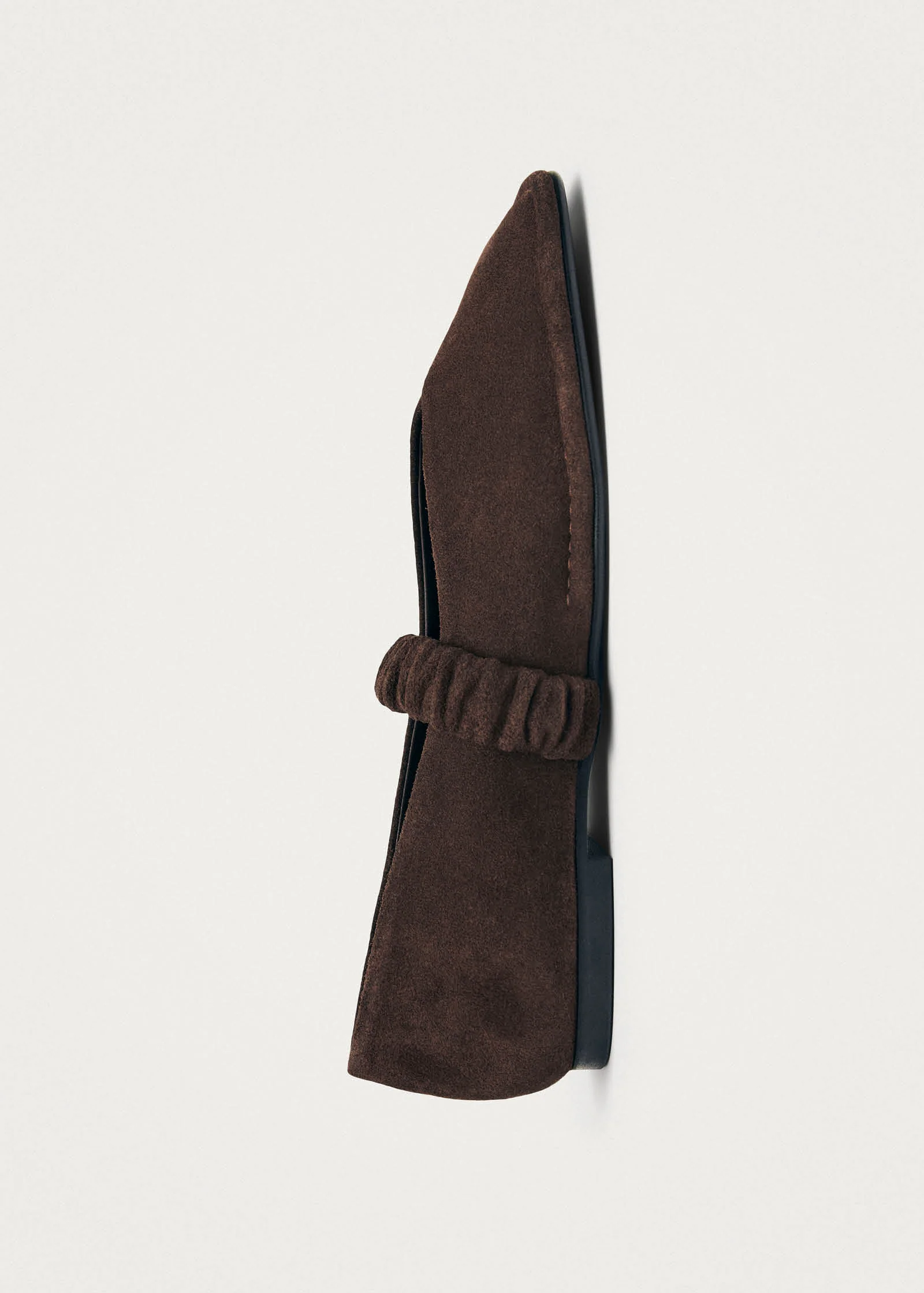 Lautan Suede Brown Leather Ballet Flats - Image 6
