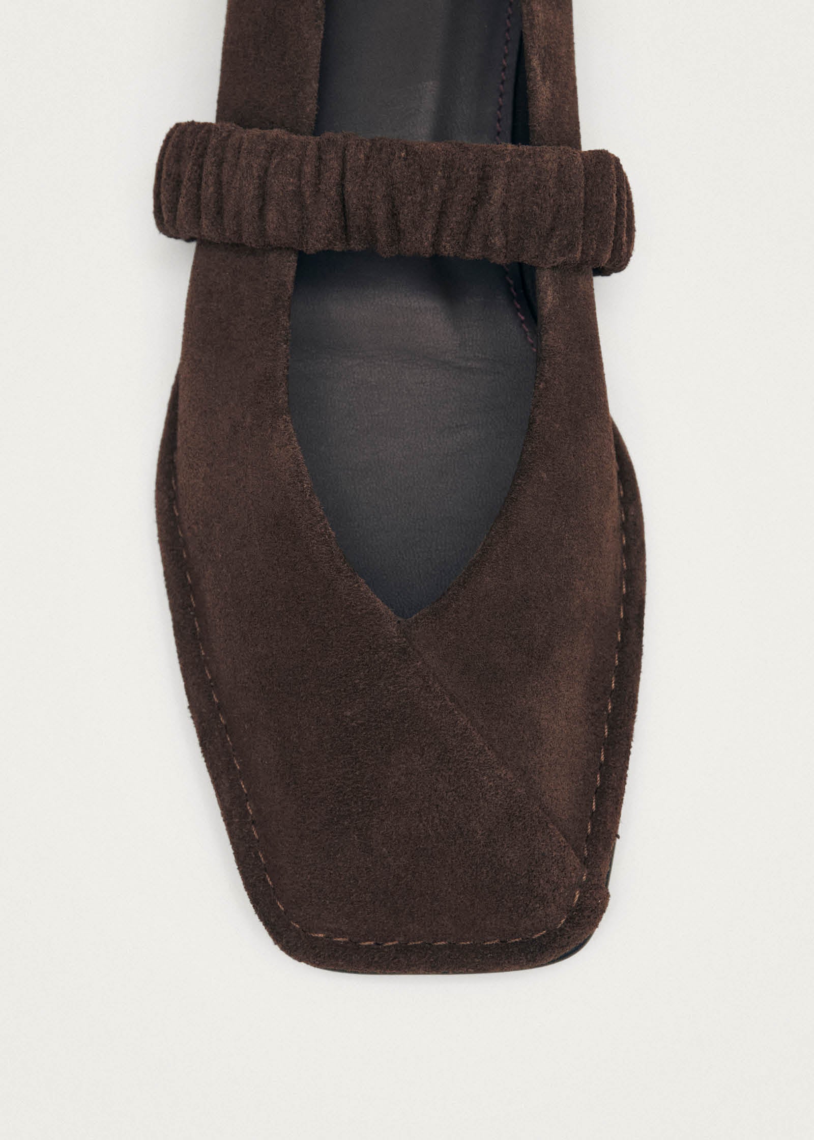 Lautan Suede Brown Leather Ballet Flats - Image 7
