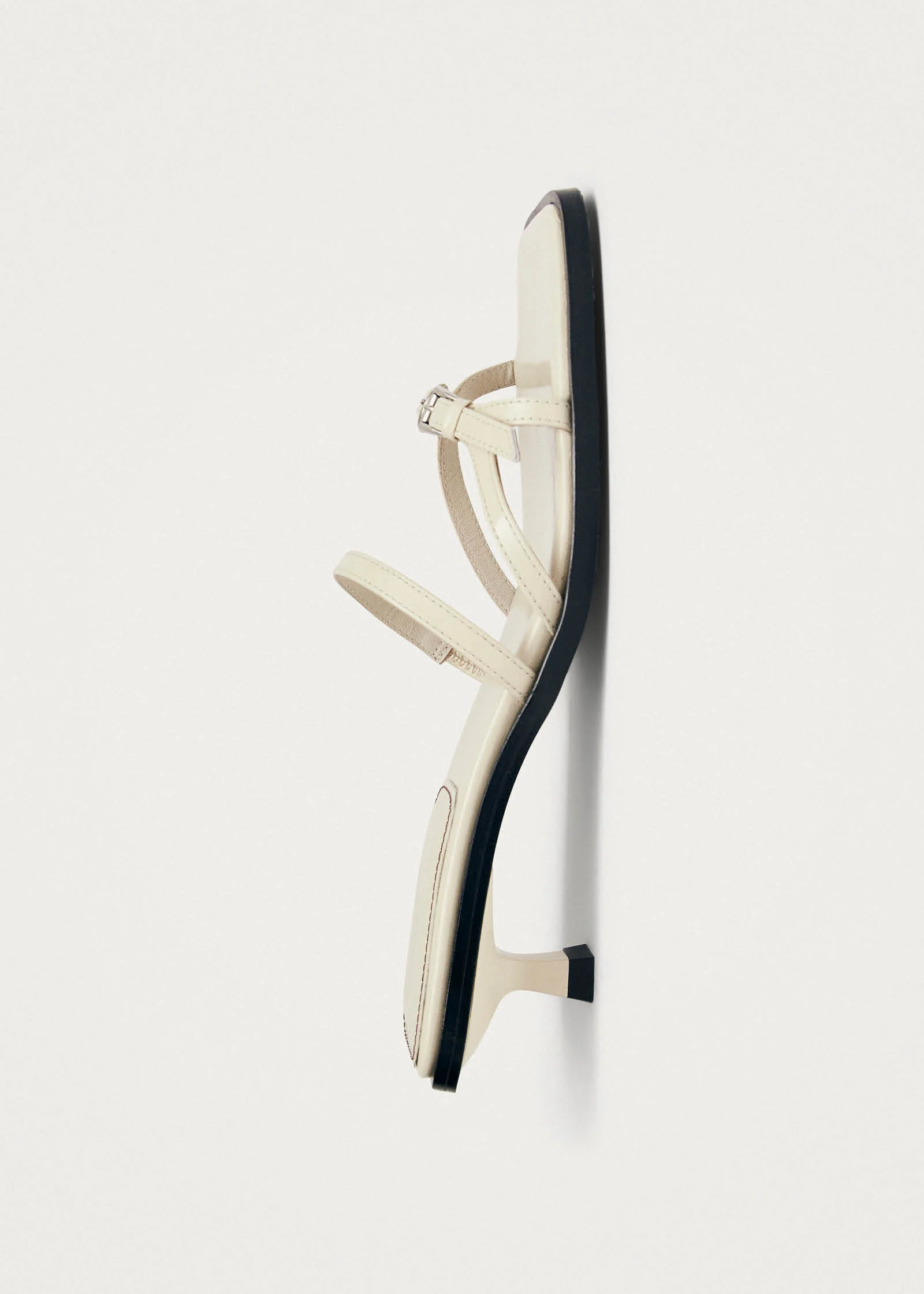Liko Patent Cream Leather Sandals - Image 4