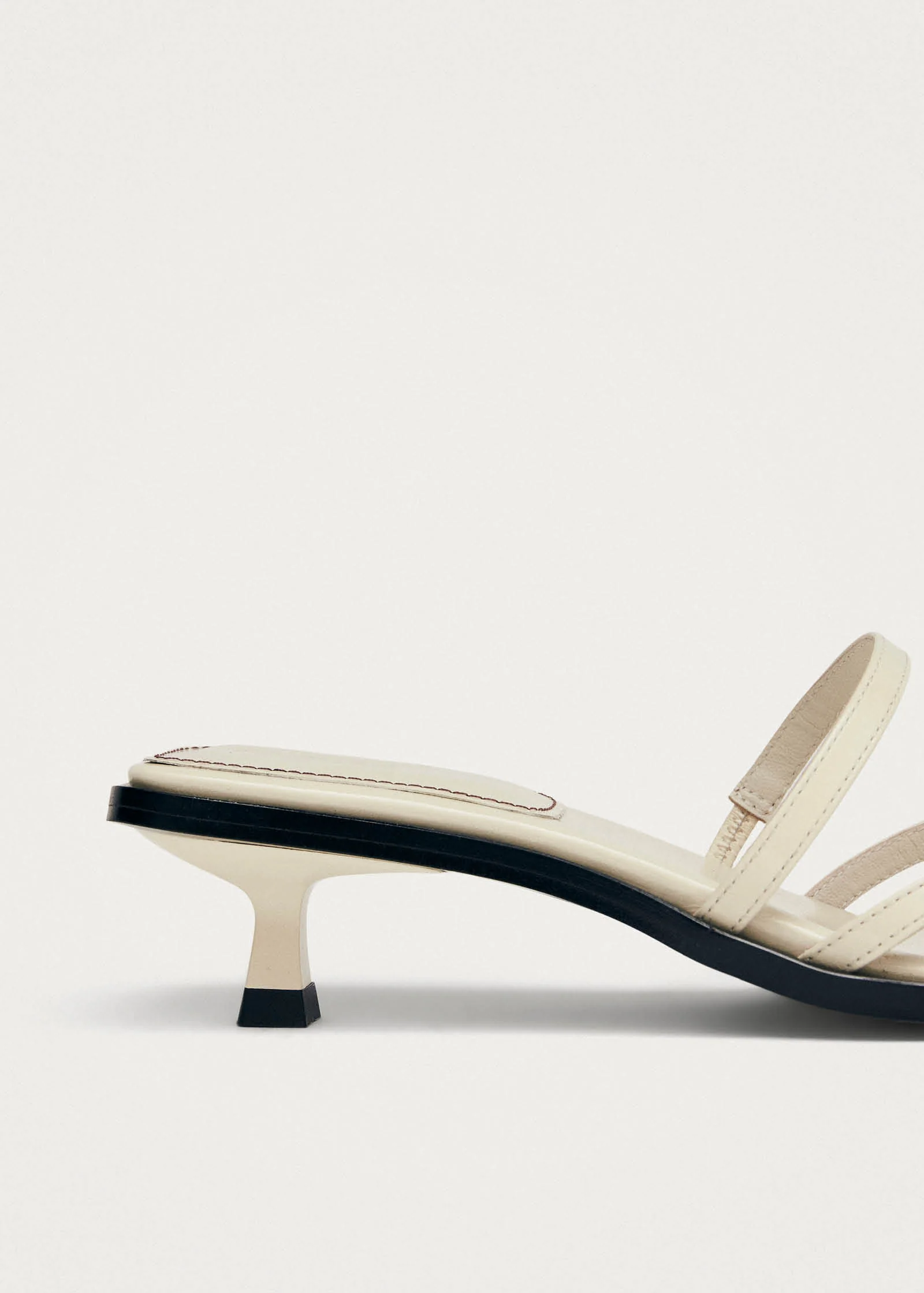 Liko Patent Cream Leather Sandals - Image 7