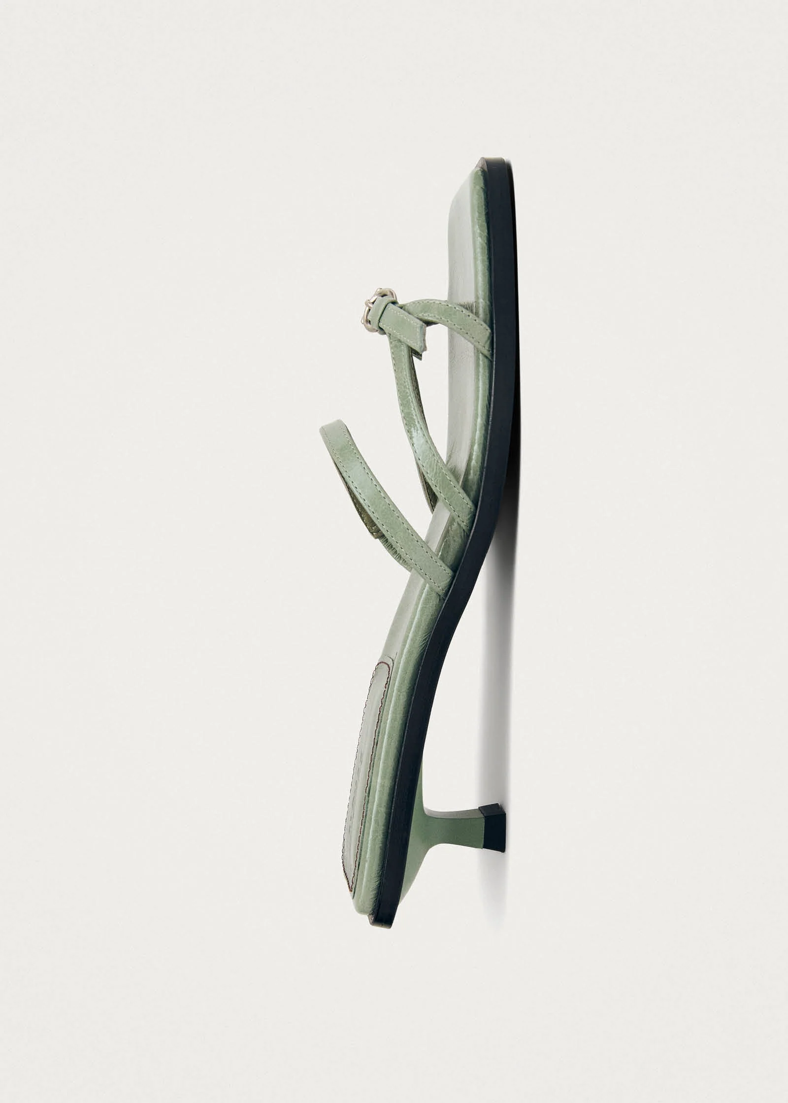 Liko Patent Matcha Leather Sandals - Image 4