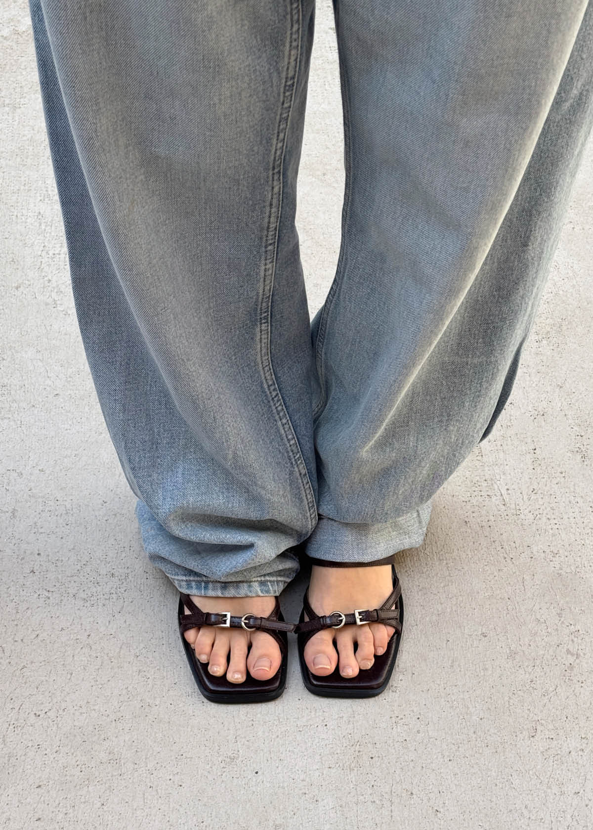 Liko Rift Dark Brown Leather Sandals - Image 2