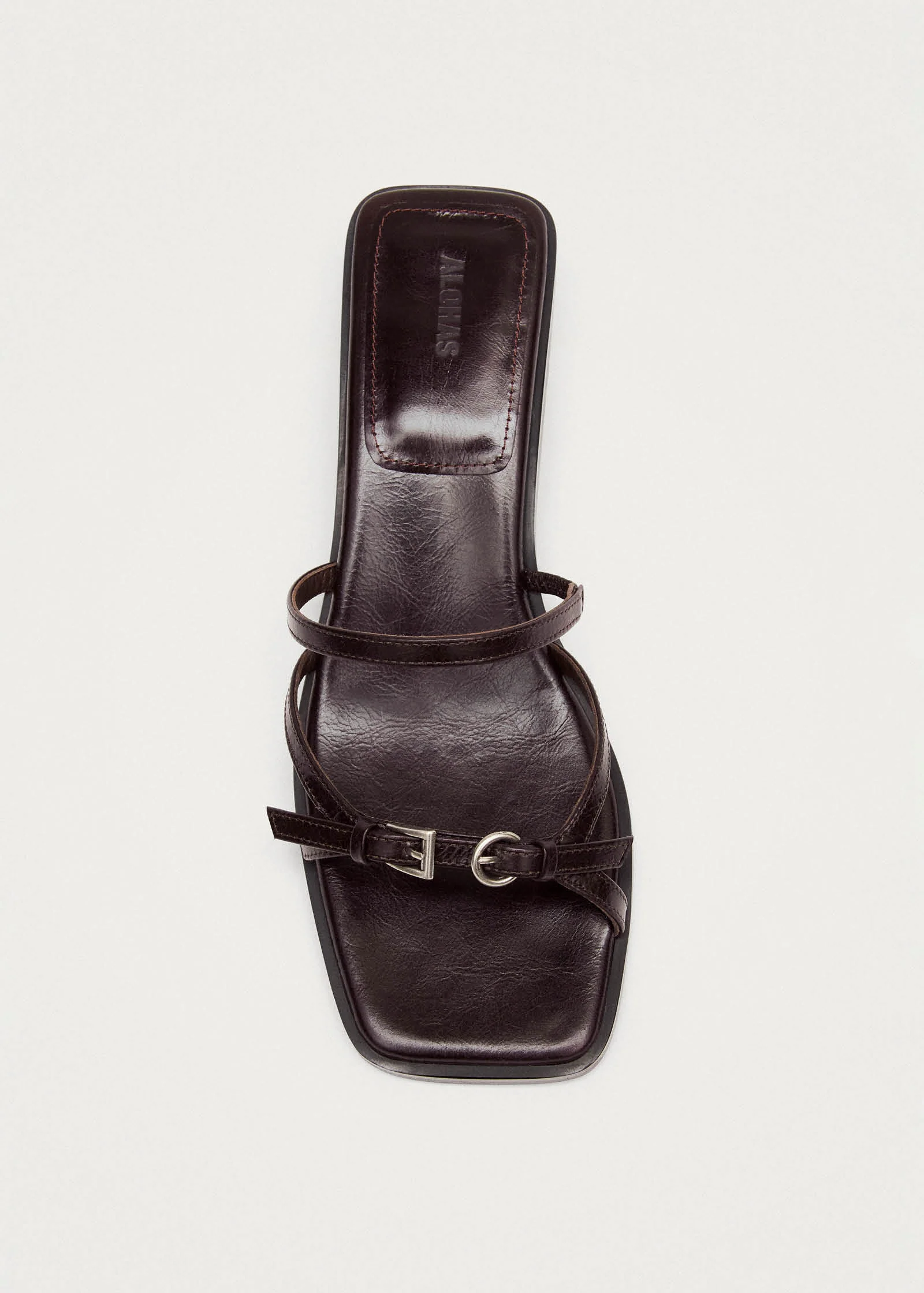 Liko Rift Dark Brown Leather Sandals - Image 5