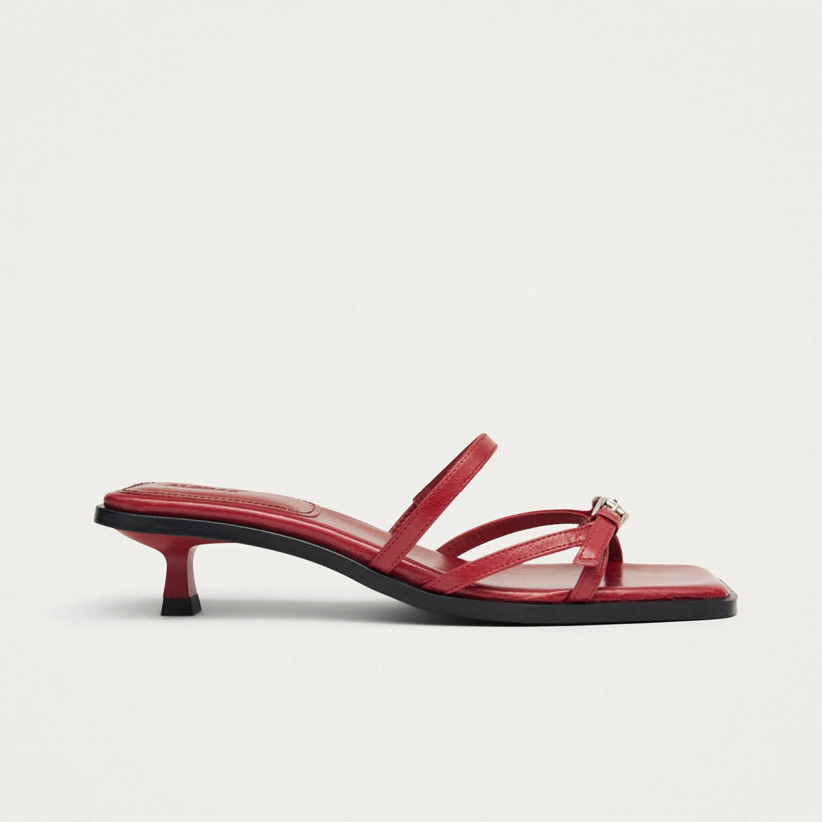 Liko Rift Red Leather Sandals - Image 3