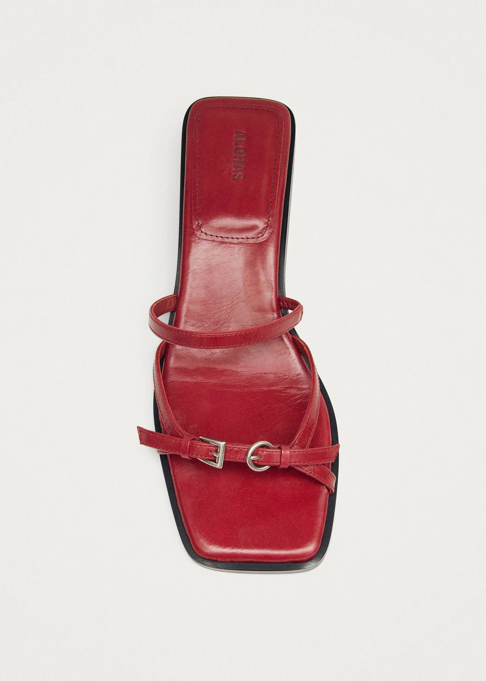 Liko Rift Red Leather Sandals - Image 5