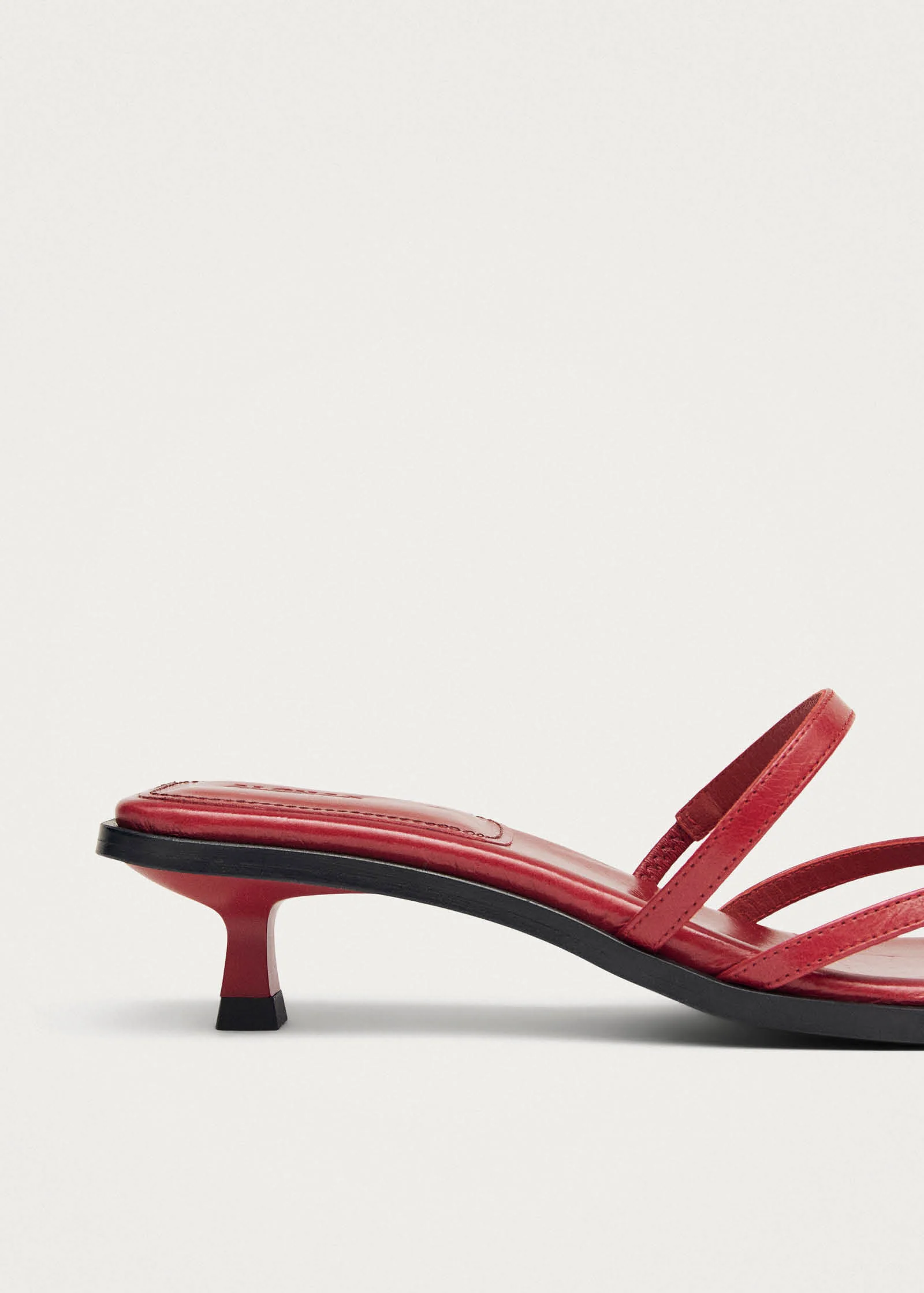 Liko Rift Red Leather Sandals - Image 7