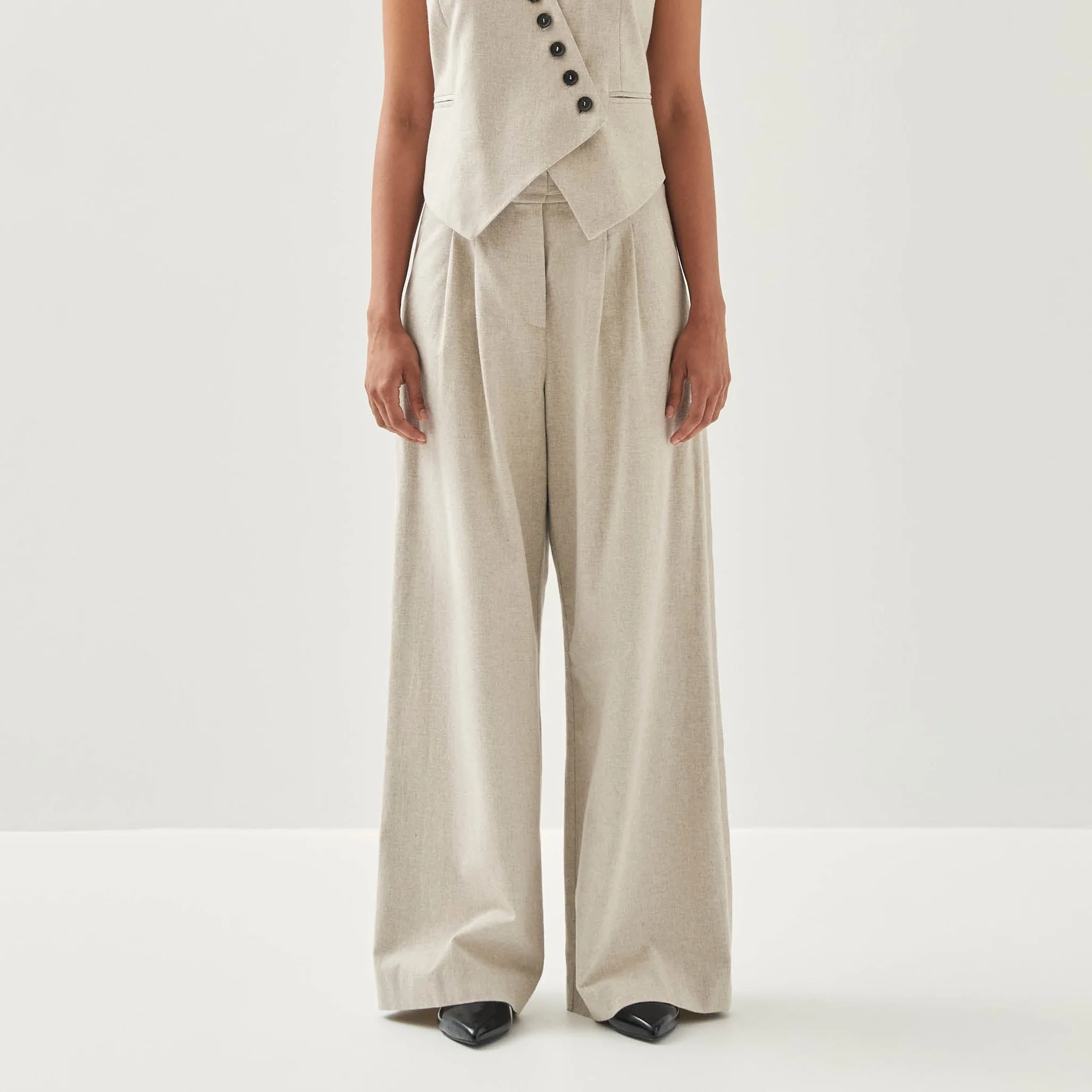 Meran Cream Trousers - Image 3