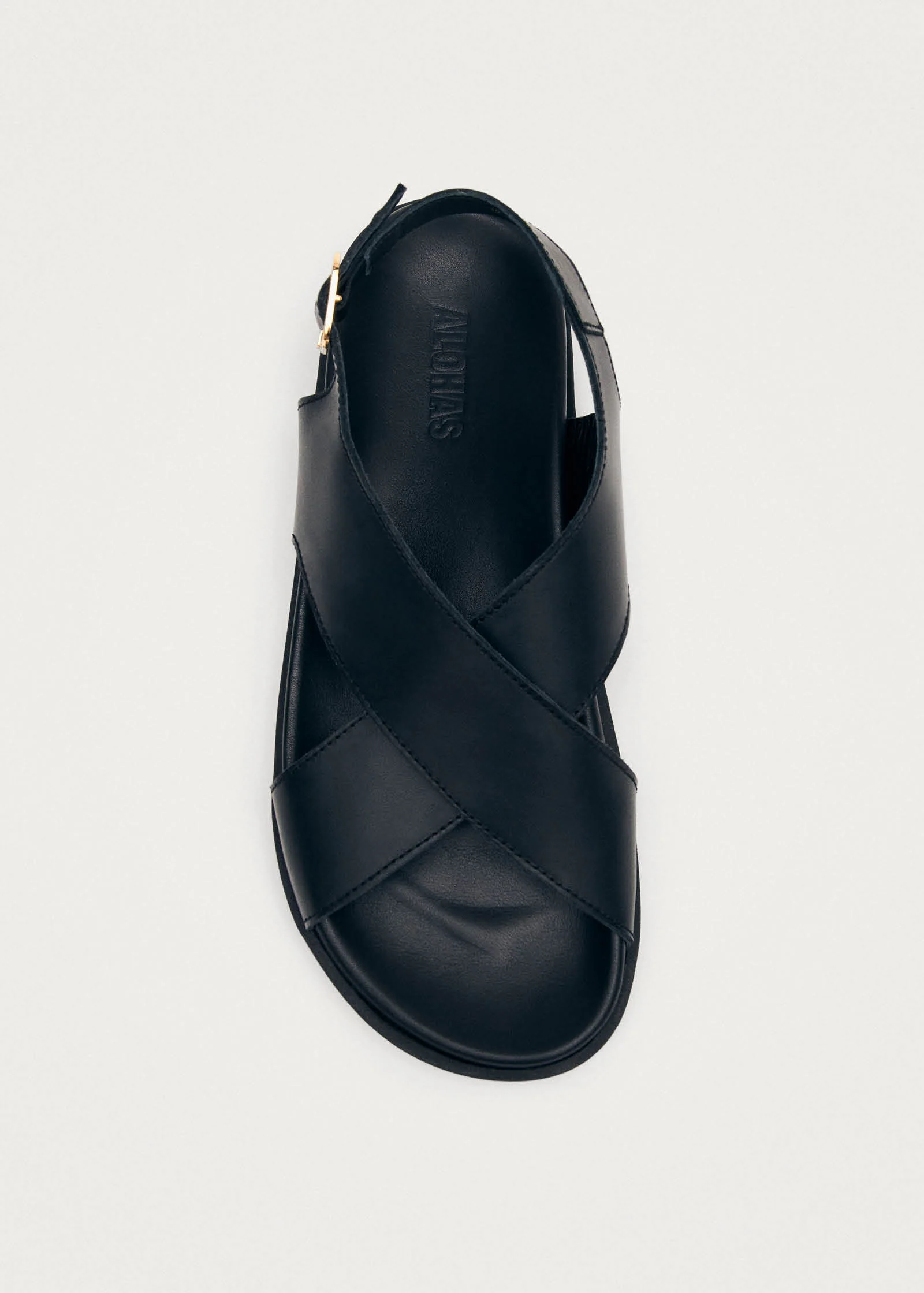 Nico Black Leather Sandals - Image 5