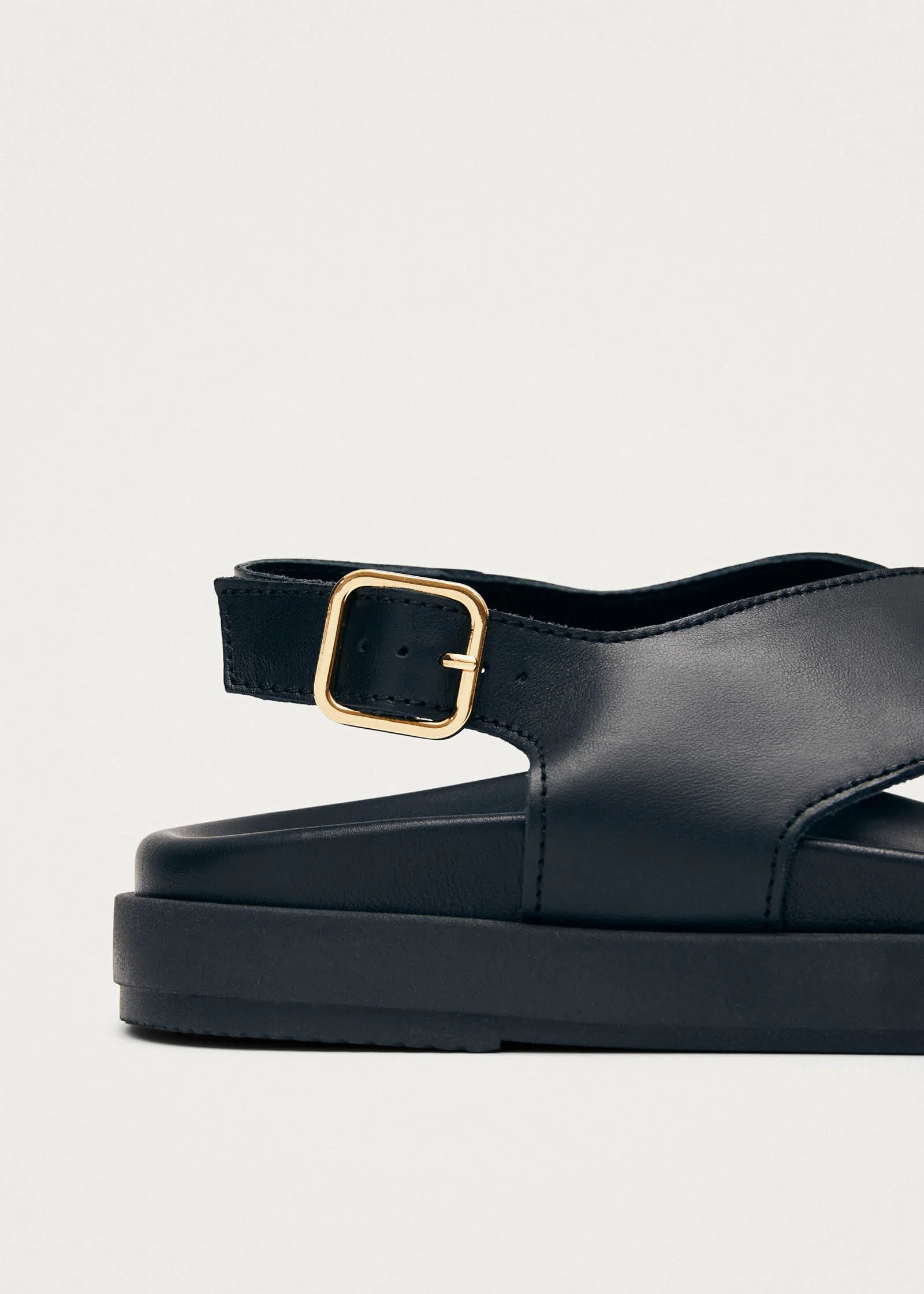 Nico Black Leather Sandals - Image 8
