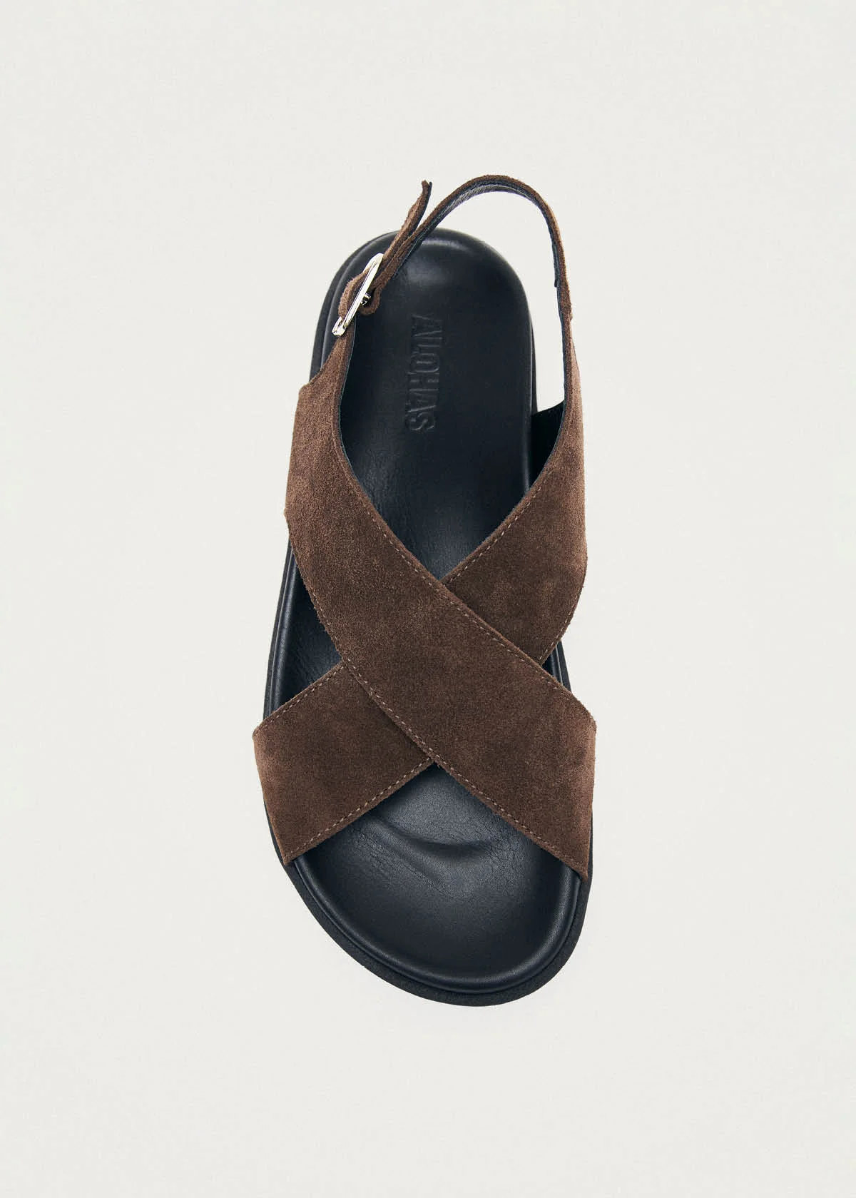 Nico Suede Dark Brown Leather Sandals - Image 5