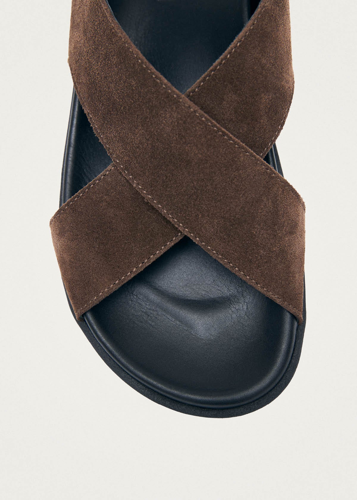Nico Suede Dark Brown Leather Sandals - Image 6