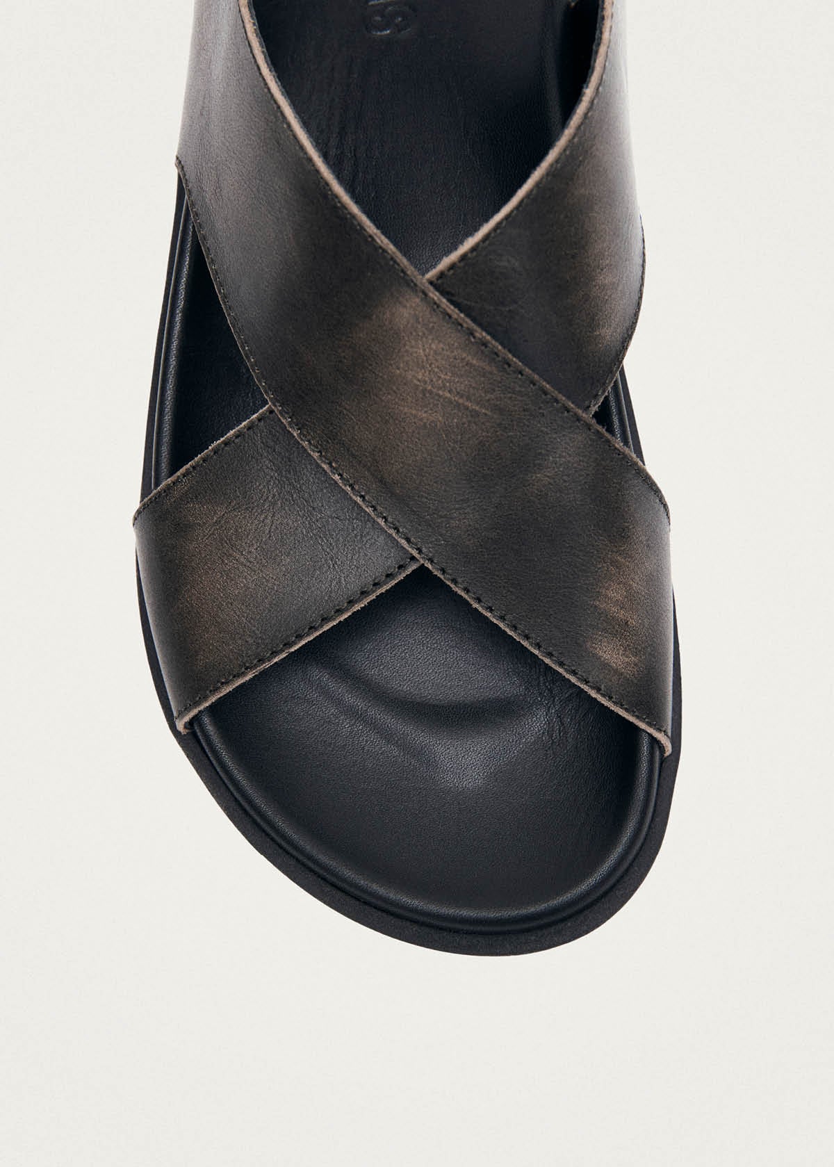 Nico Vintage Effect Brown Leather Sandals - Image 6