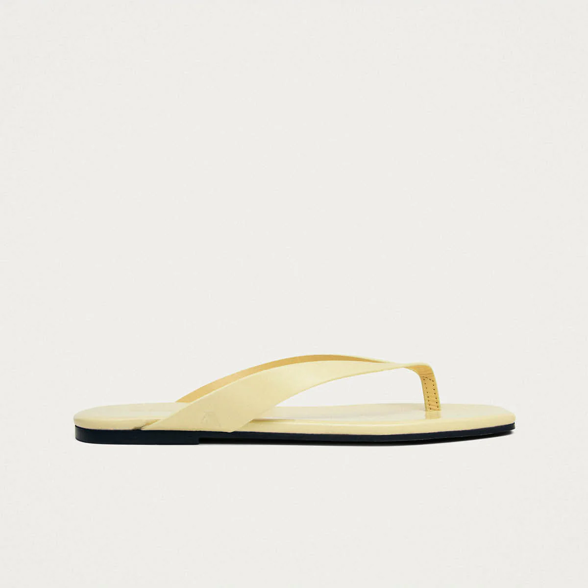 Ola Pale Yellow Leather Sandals - Image 3