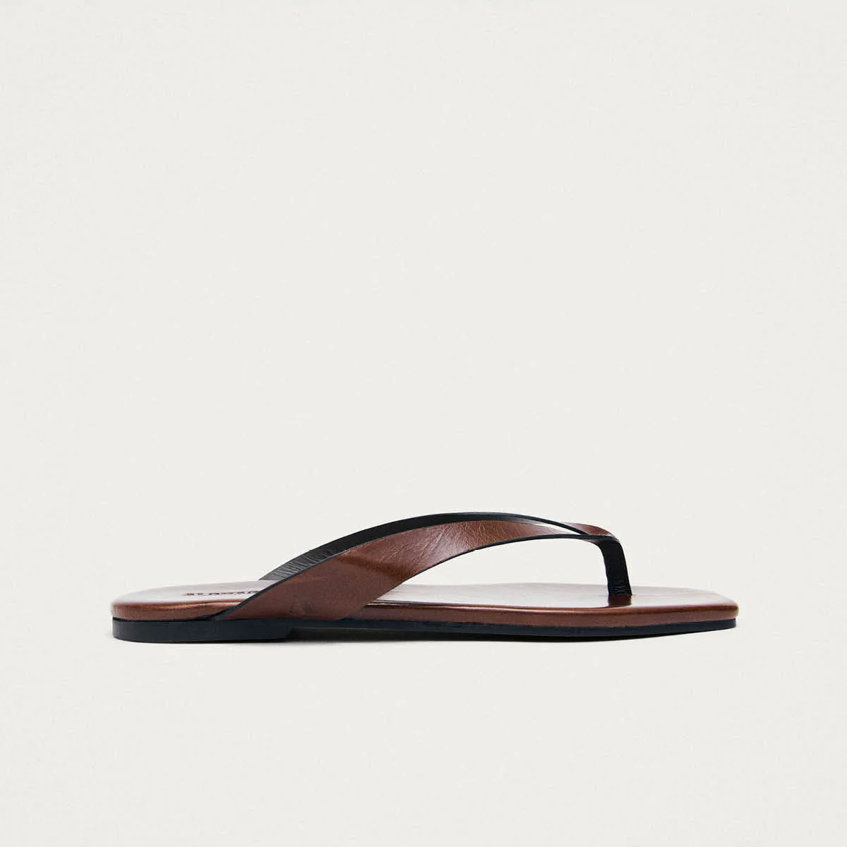 Ola Rift Brown Leather Sandals - Image 3