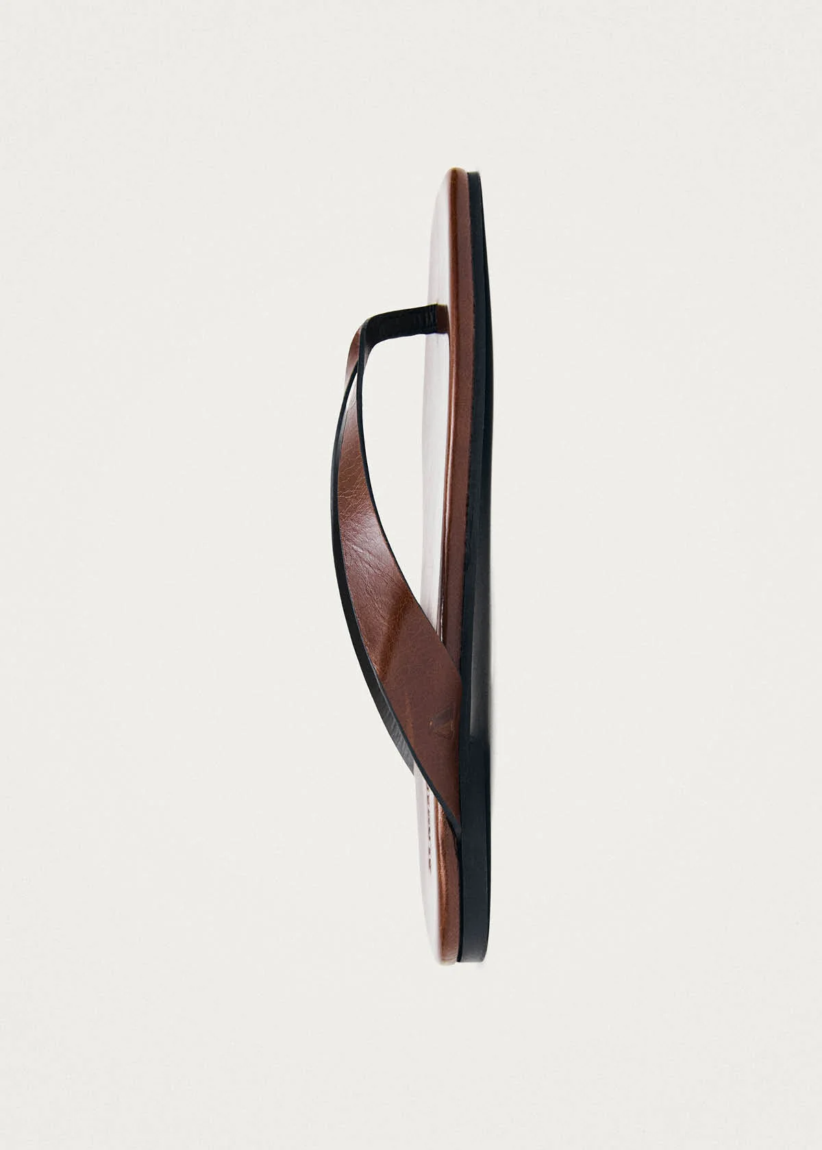 Ola Rift Brown Leather Sandals - Image 4