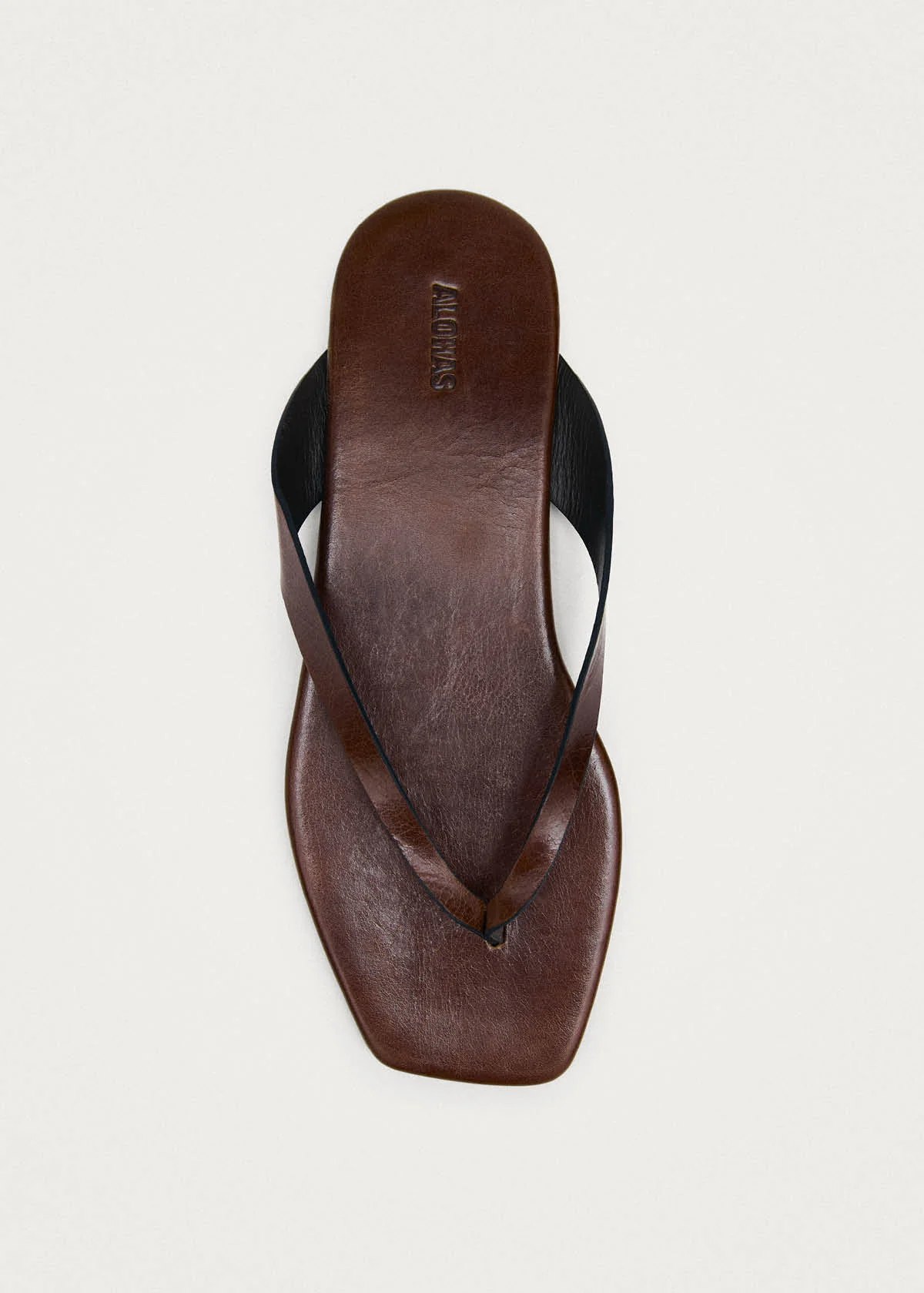 Ola Rift Brown Leather Sandals - Image 5