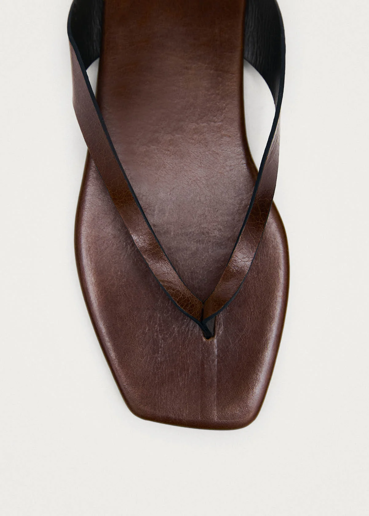 Ola Rift Brown Leather Sandals - Image 6