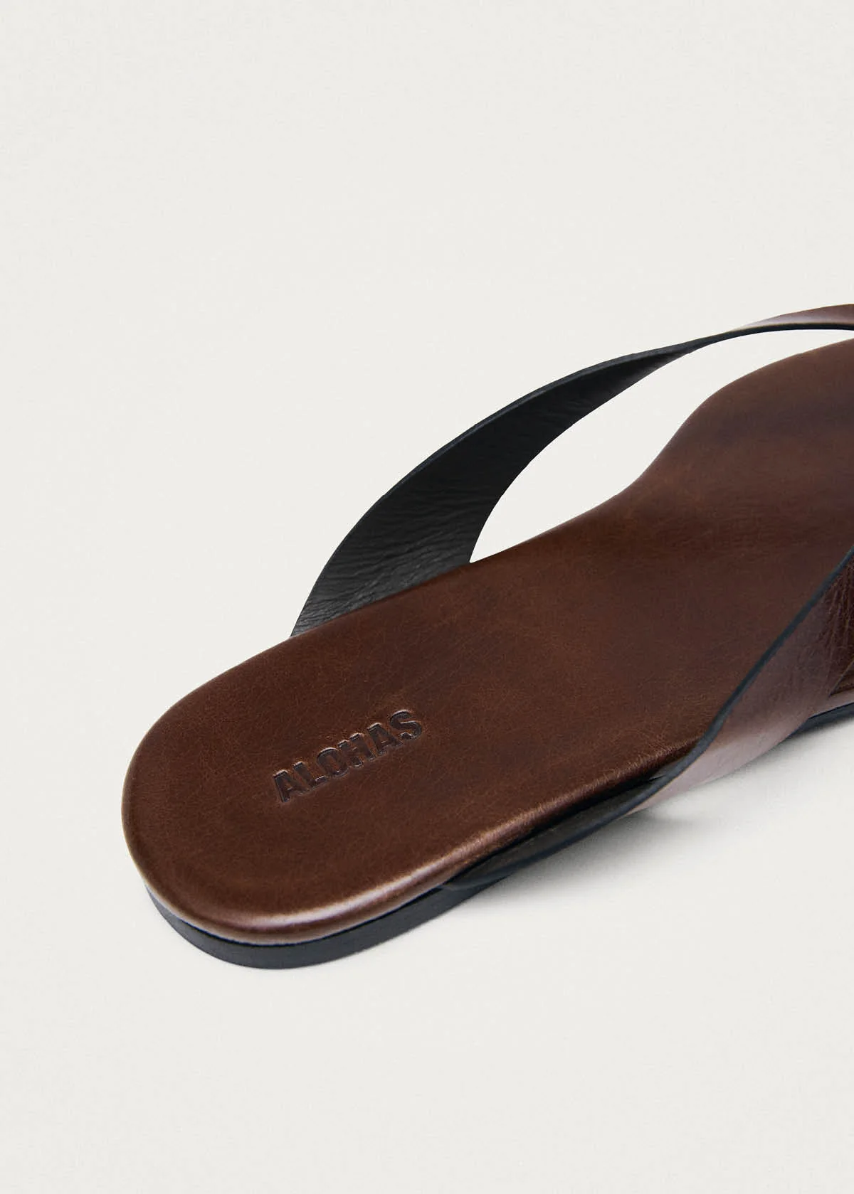 Ola Rift Brown Leather Sandals - Image 7