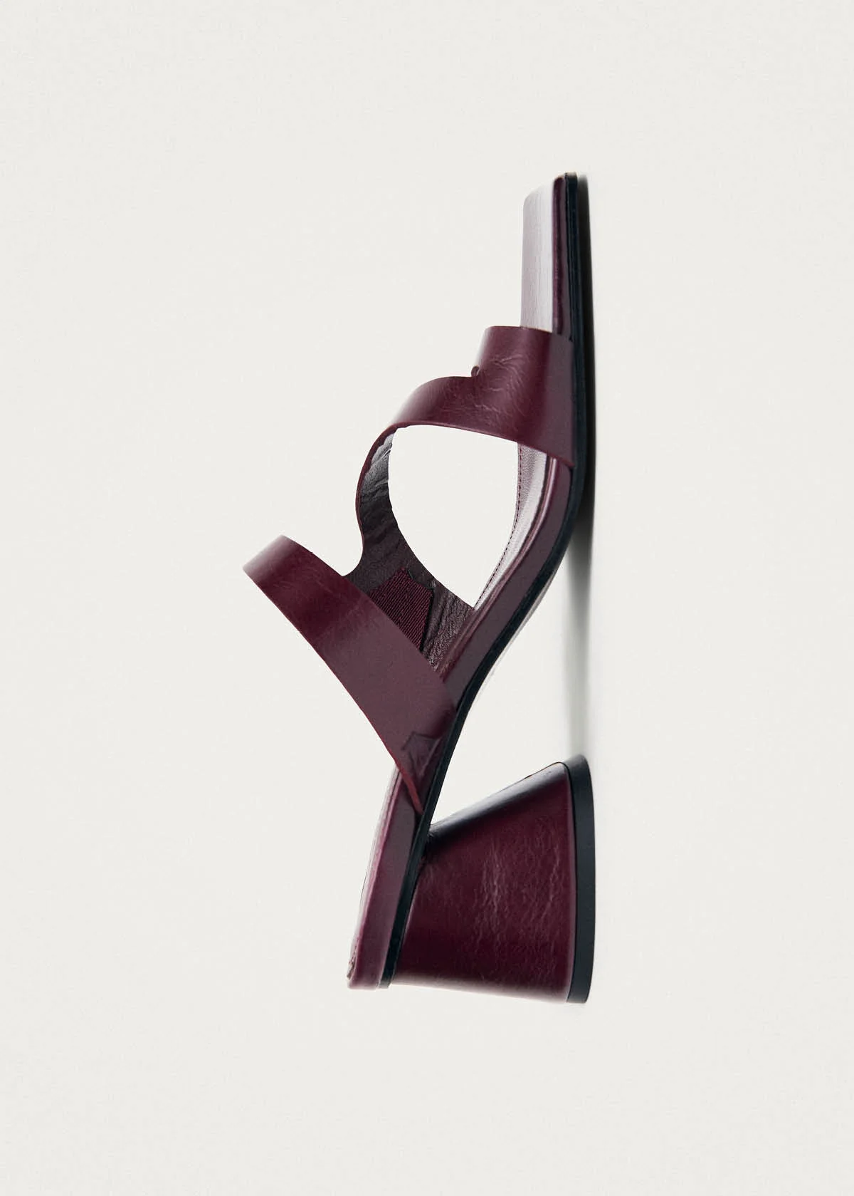Orielle Rift Burgundy Leather Sandals - Image 5