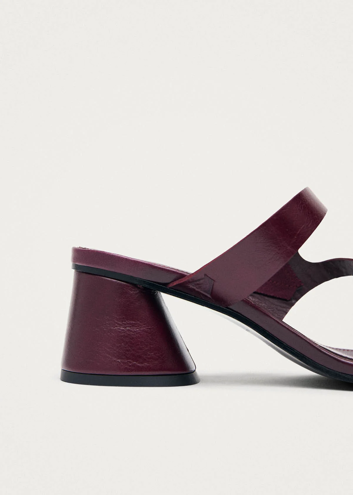 Orielle Rift Burgundy Leather Sandals - Image 7